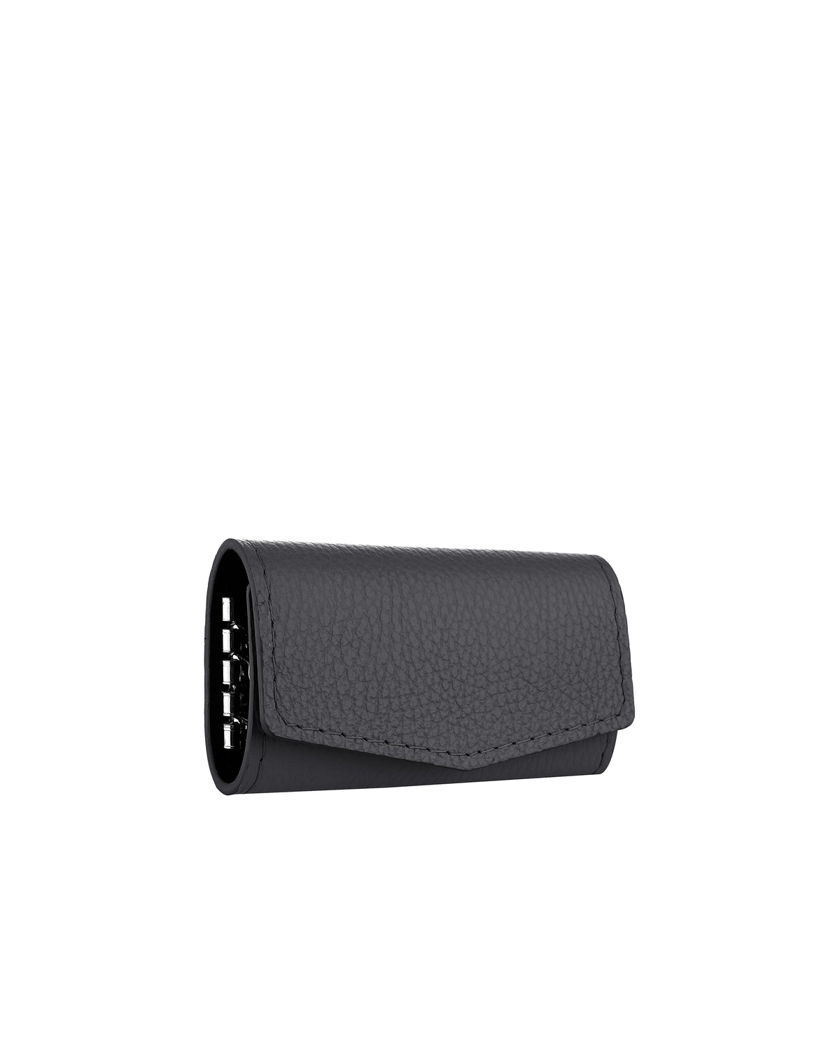 Black Floater Leather Key Holder