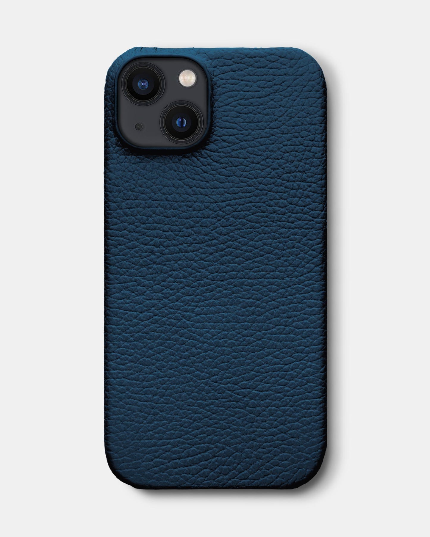 Navy Blue Leather Case for iPhone 13