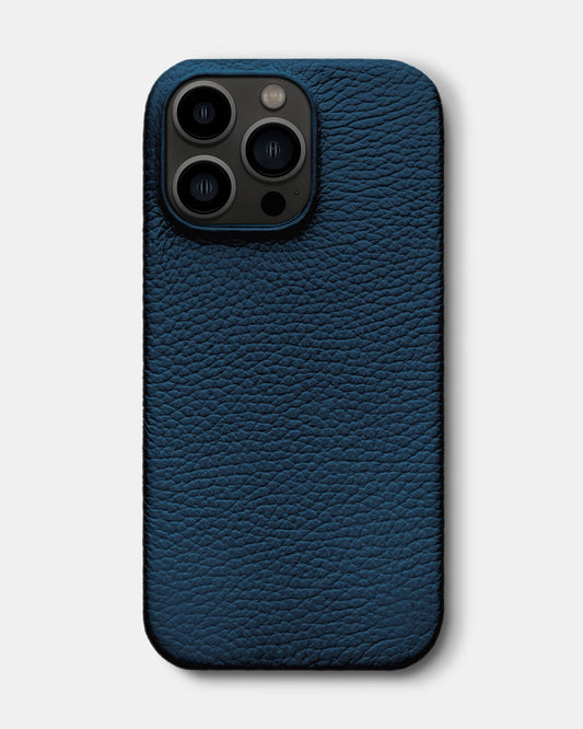 Navy Blue Leather Case for iPhone 13 Pro Max