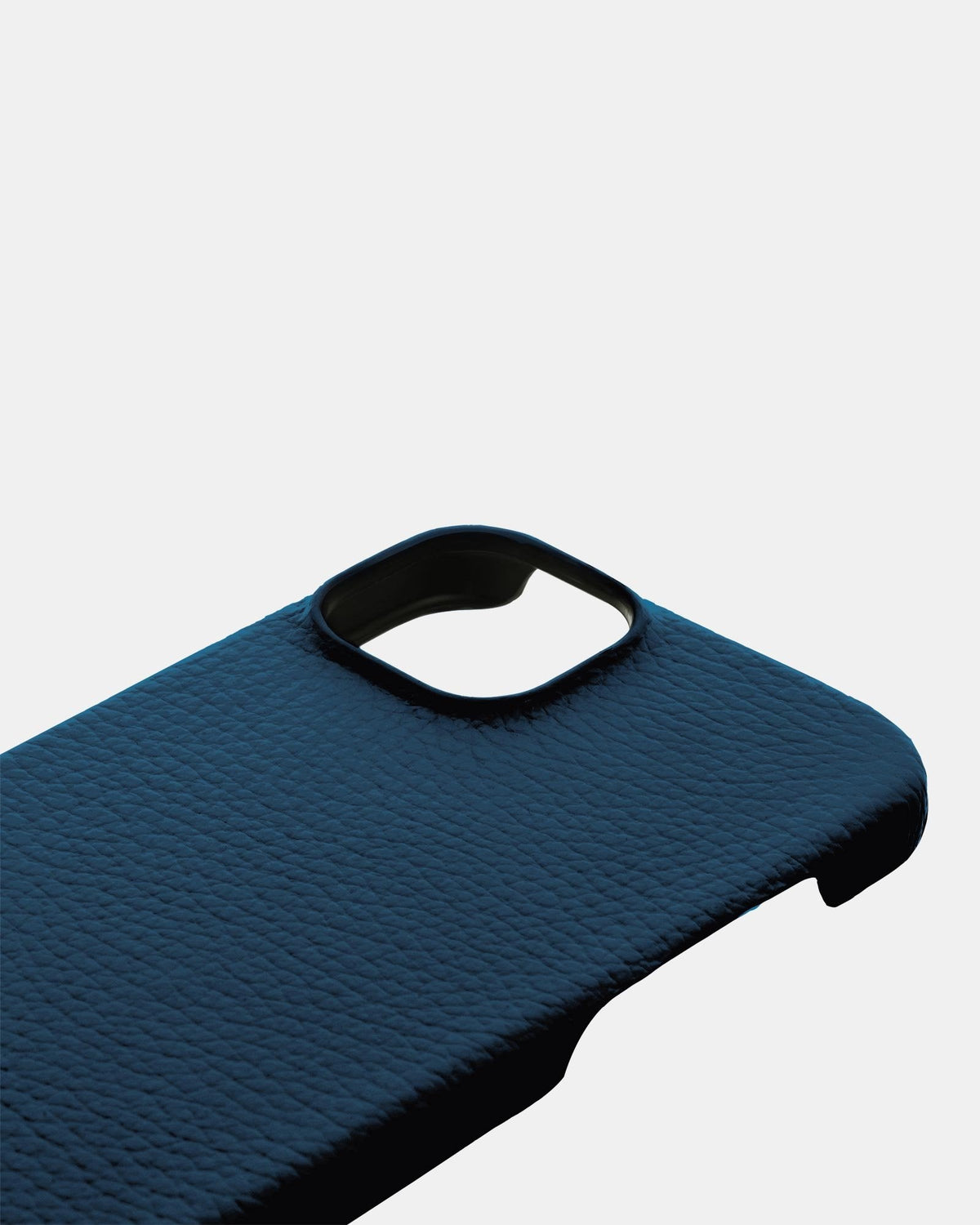 Navy Blue Leather Case for iPhone 16 Plus