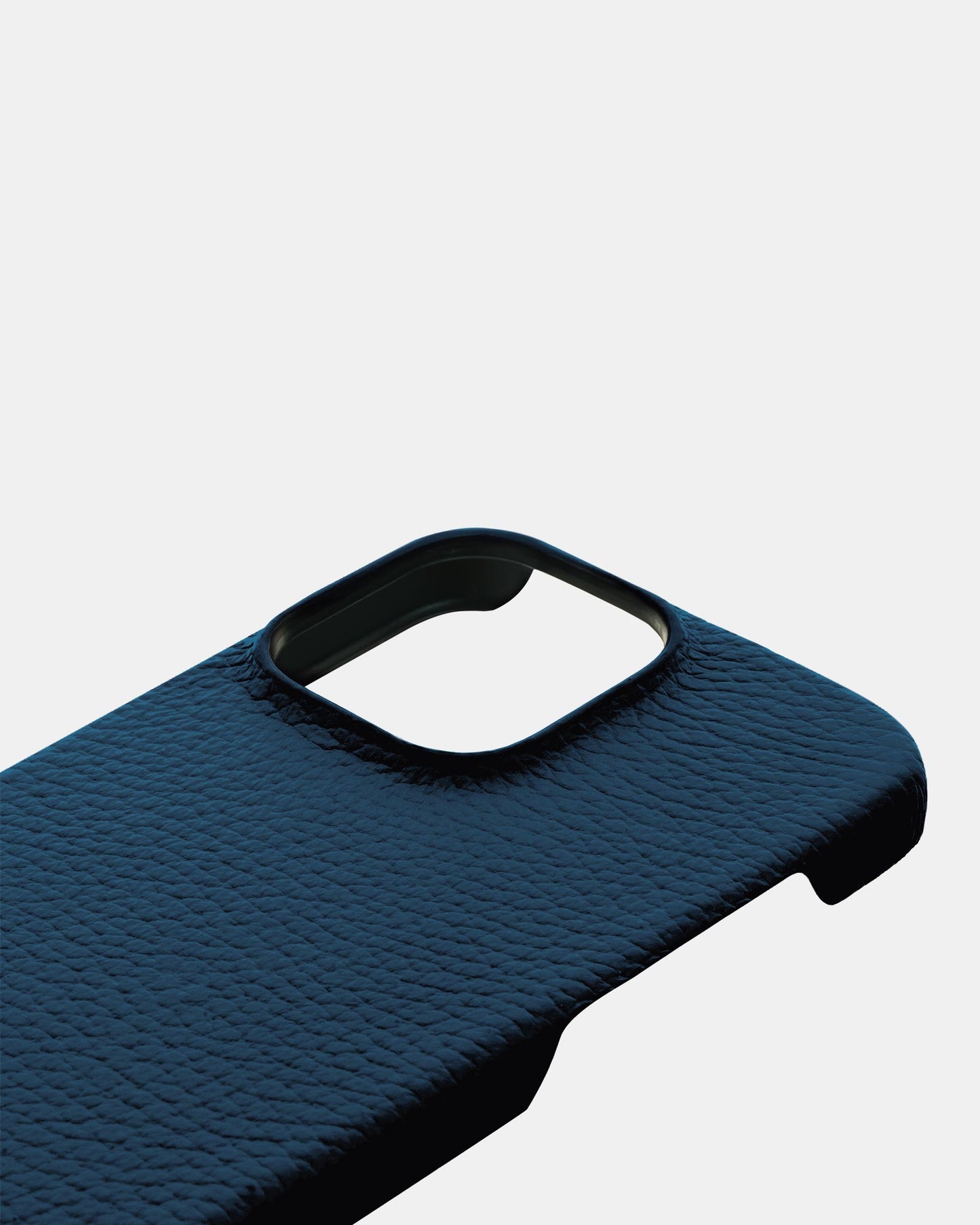 Navy Blue Leather Case for iPhone 15 Pro Max