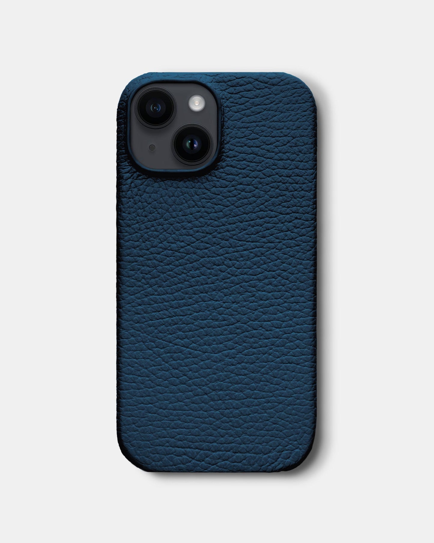 Navy Blue Leather Case for iPhone 14