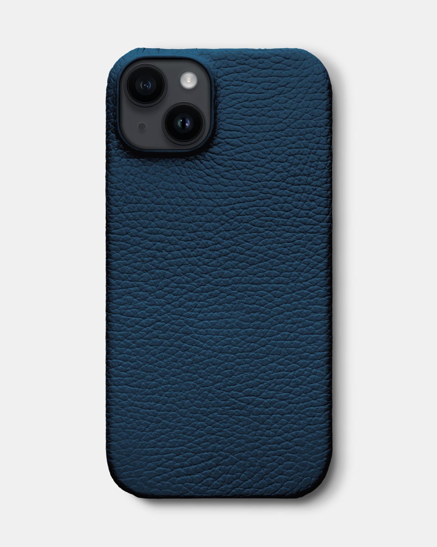 Navy Blue Leather Case for iPhone 14 Plus