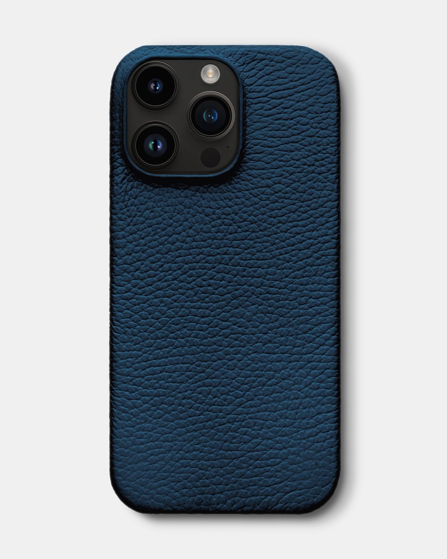 Navy Blue Leather Case for iPhone 14 Pro Max