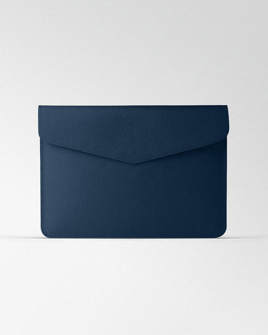 Magnetic MacBook Sleeve in Cyan Floater Leather