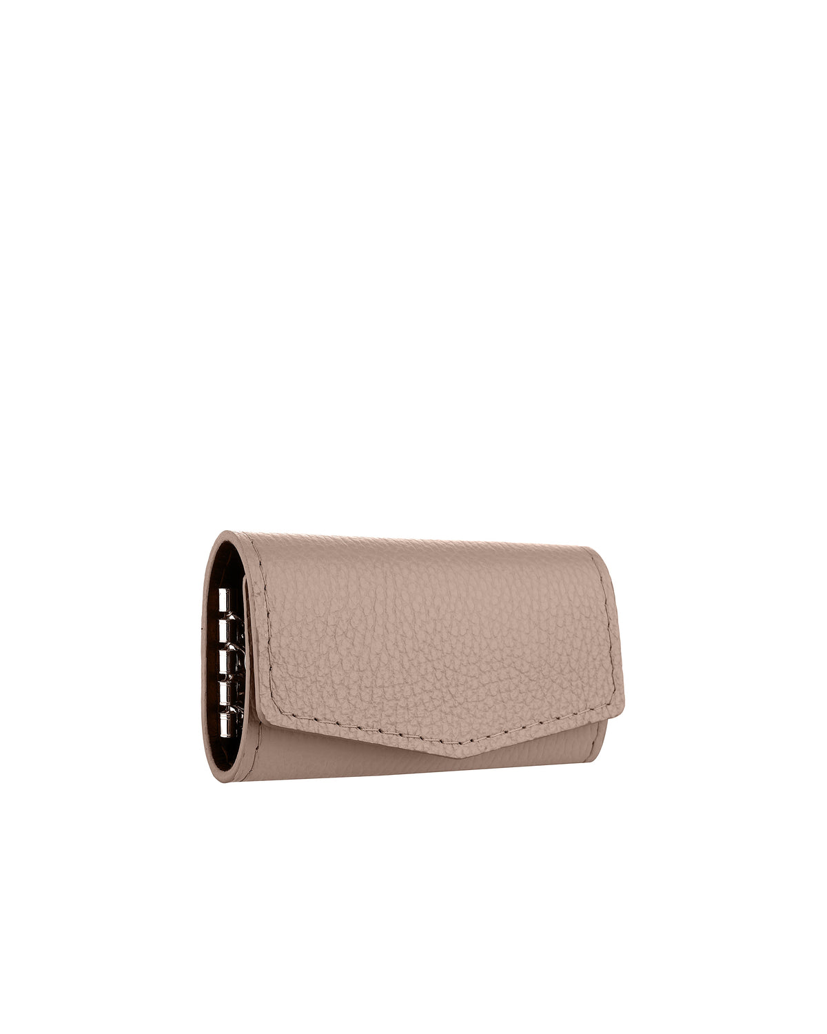 Beige Floater Leather Key Holder