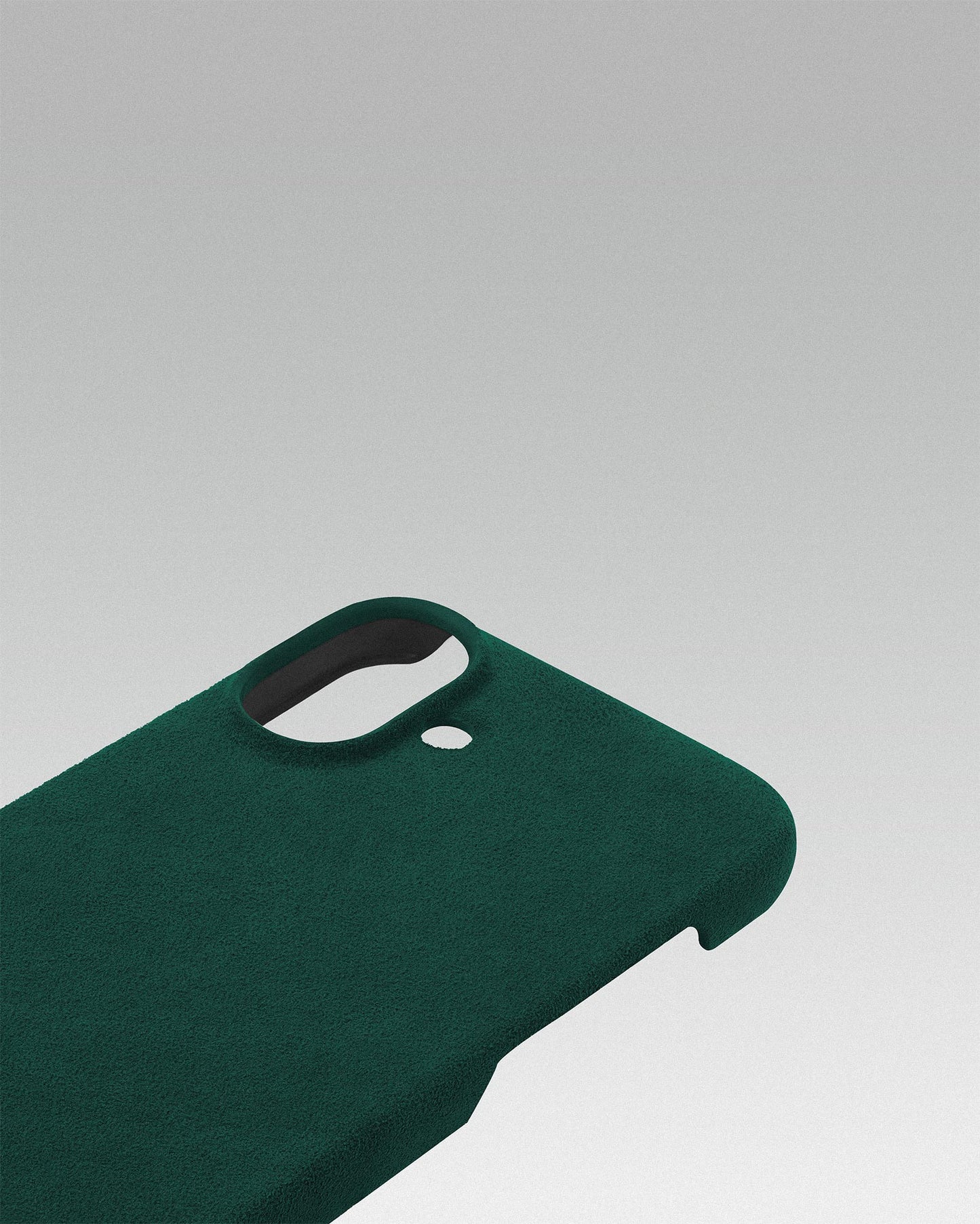 Green Alcantara Case for iPhone 16