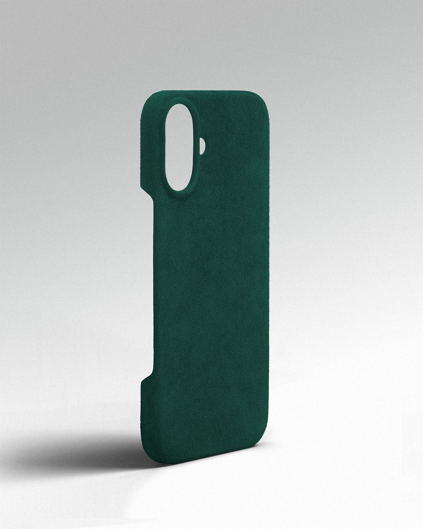 Green Alcantara Case for iPhone 16