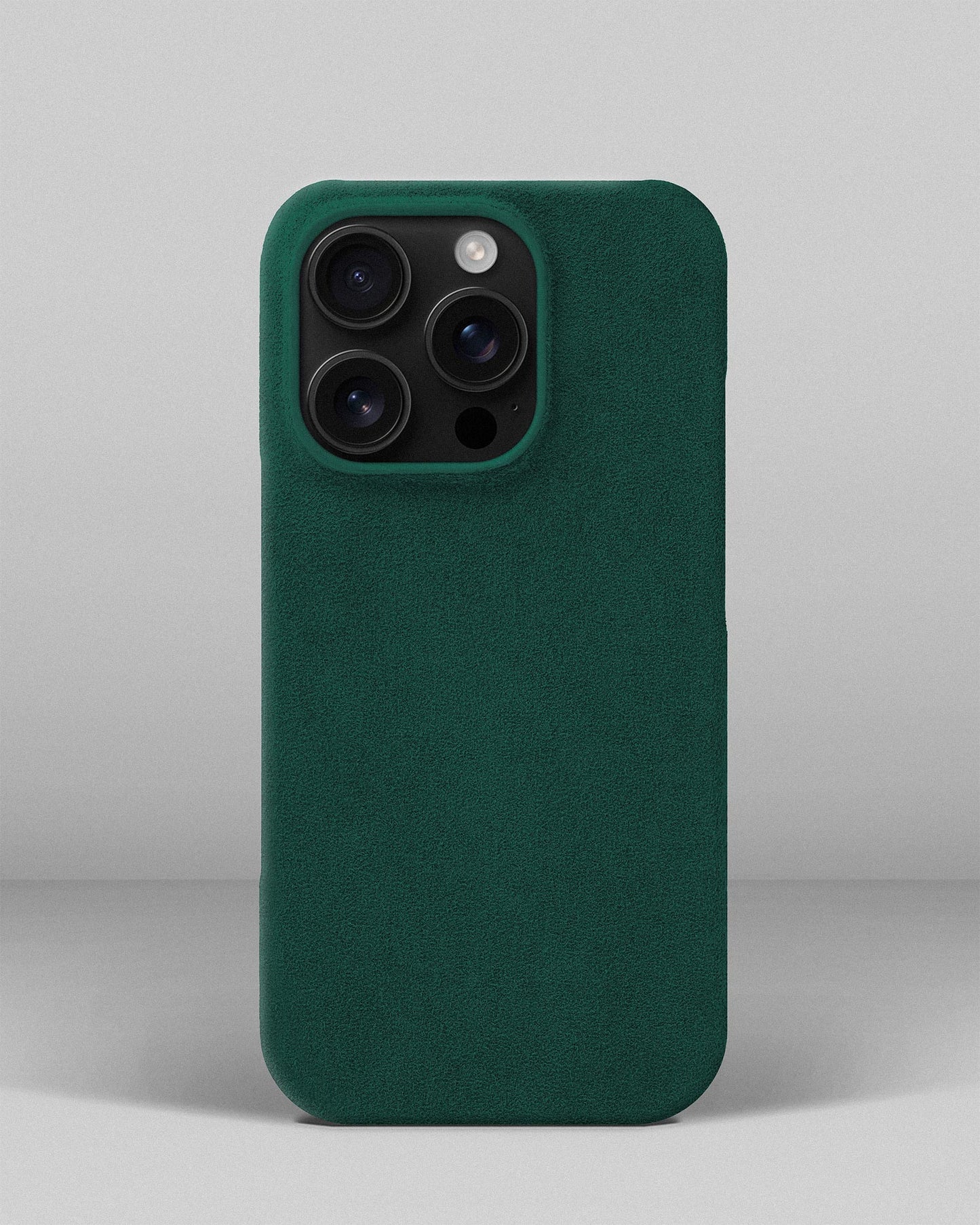 Green Alcantara Case for iPhone 16 Pro