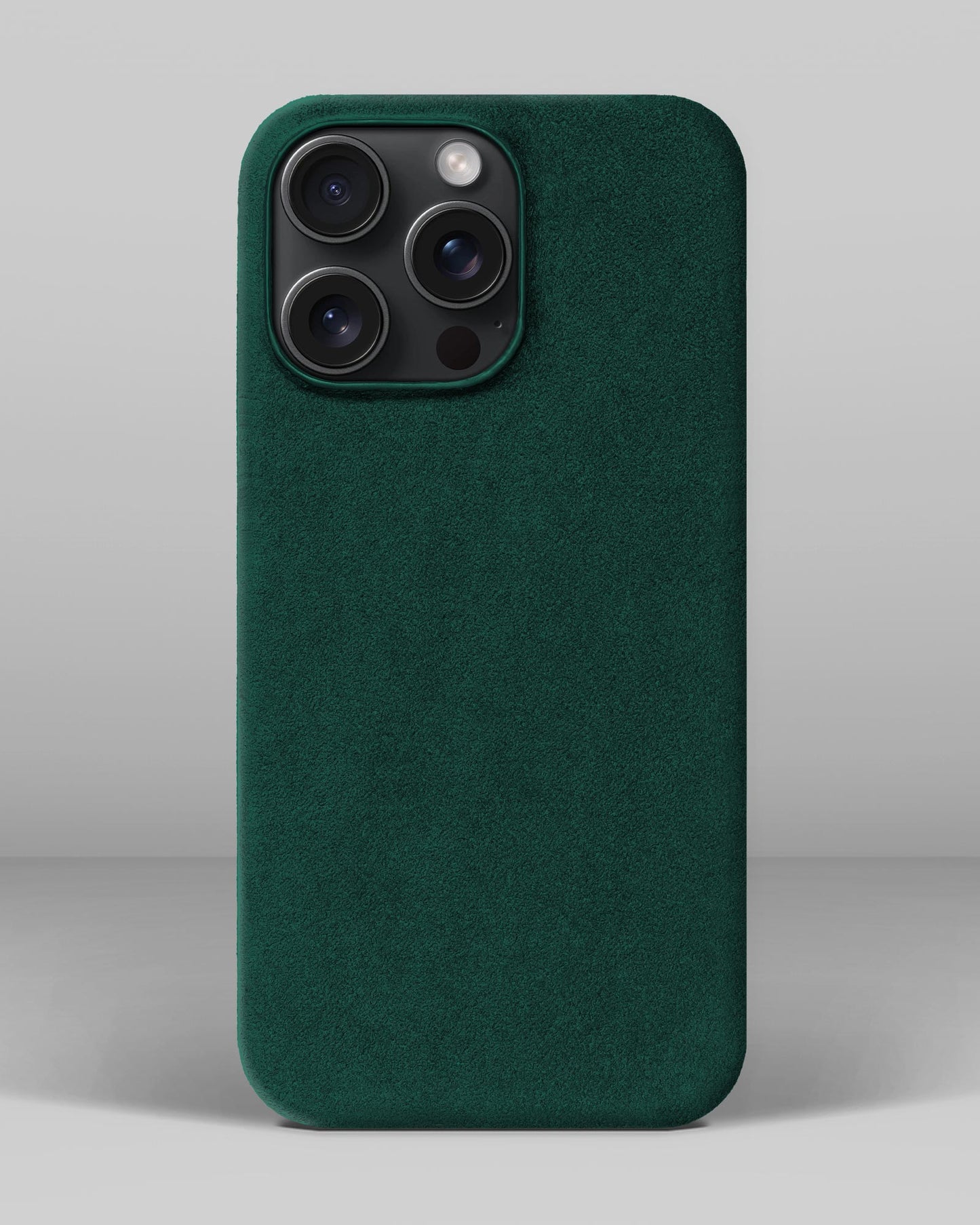 Green Alcantara Case for iPhone 15 Pro Max