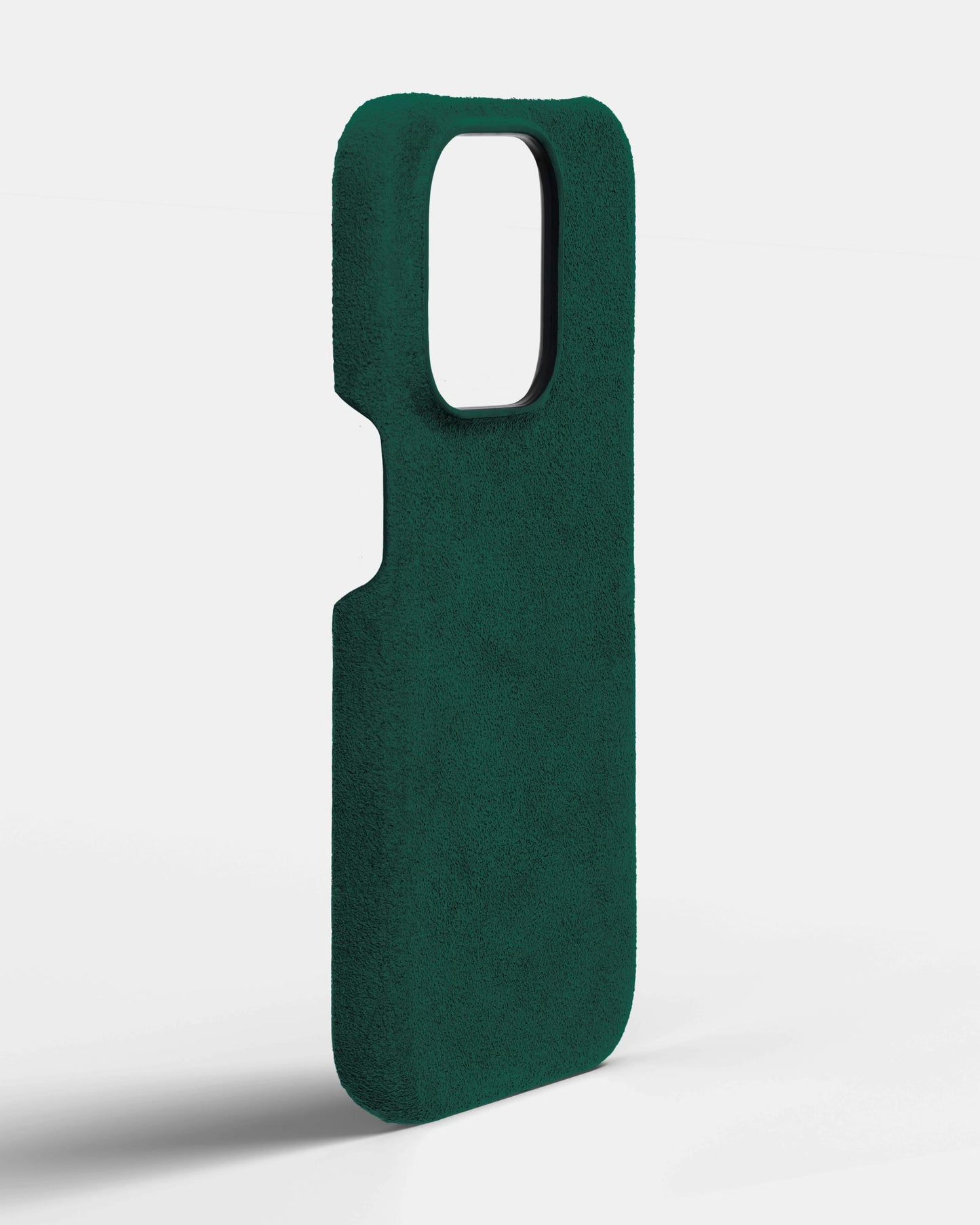 Green Alcantara Case for iPhone 15 Pro Max