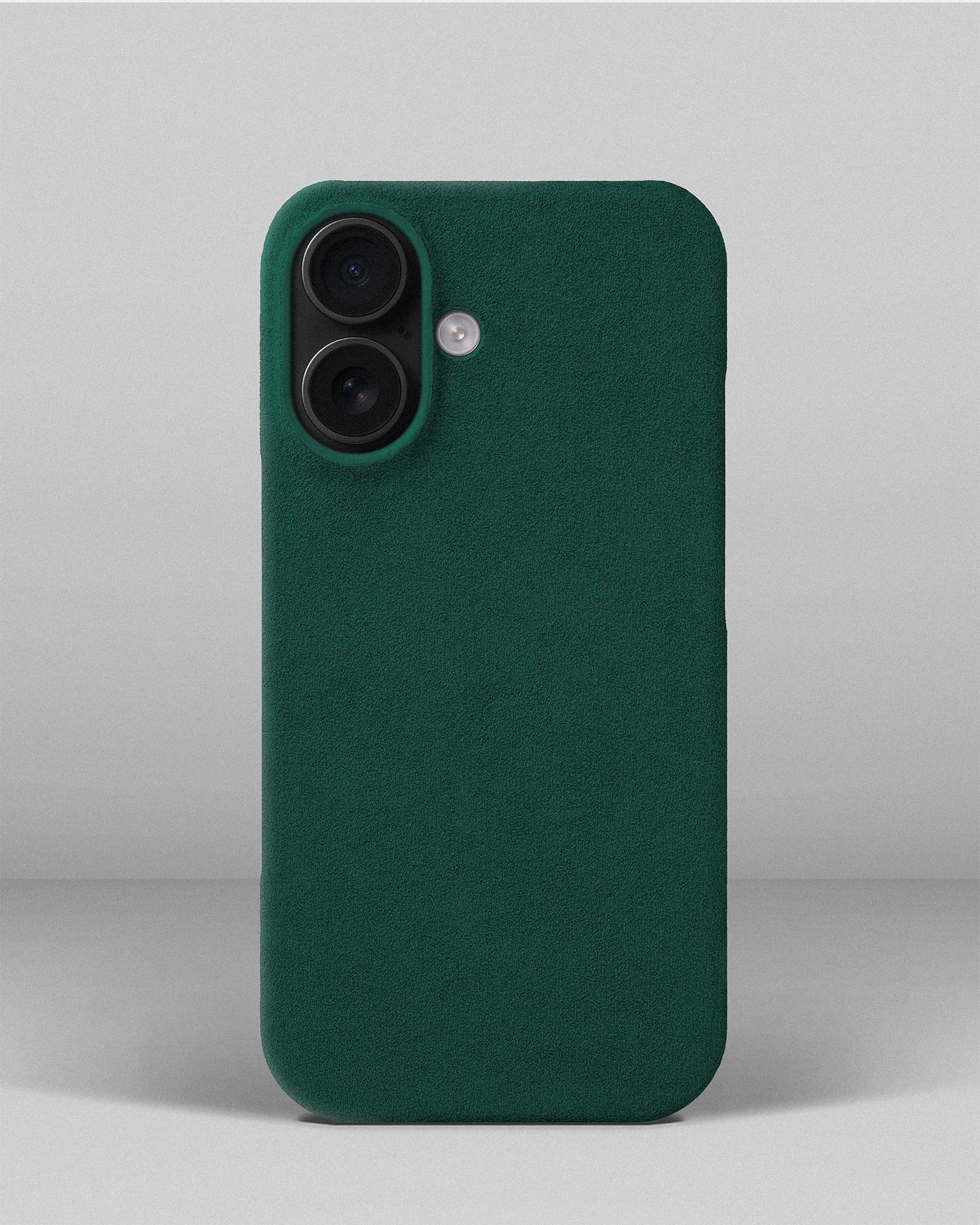 Green Alcantara Case for iPhone 16