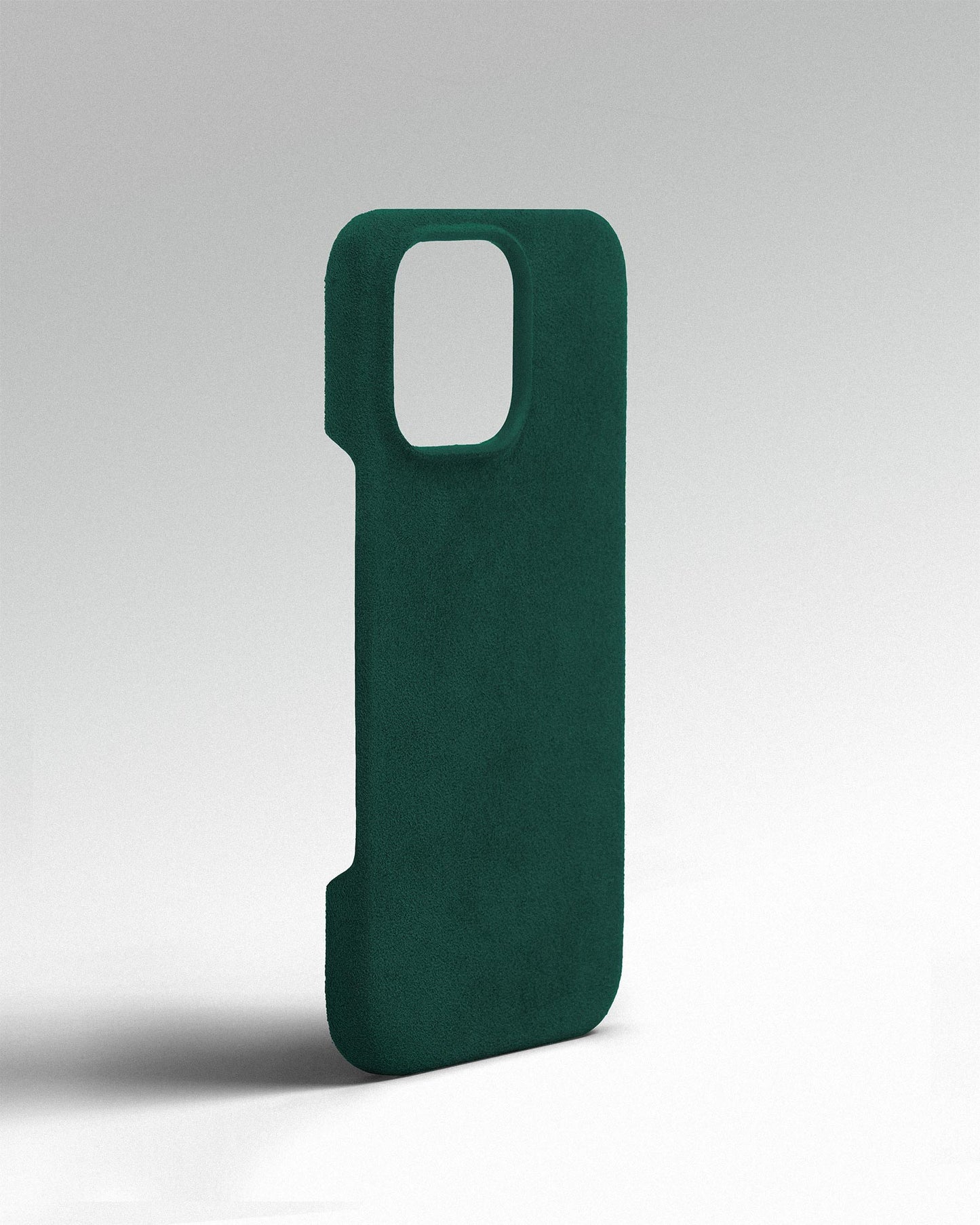 Green Alcantara Case for iPhone 16 Pro