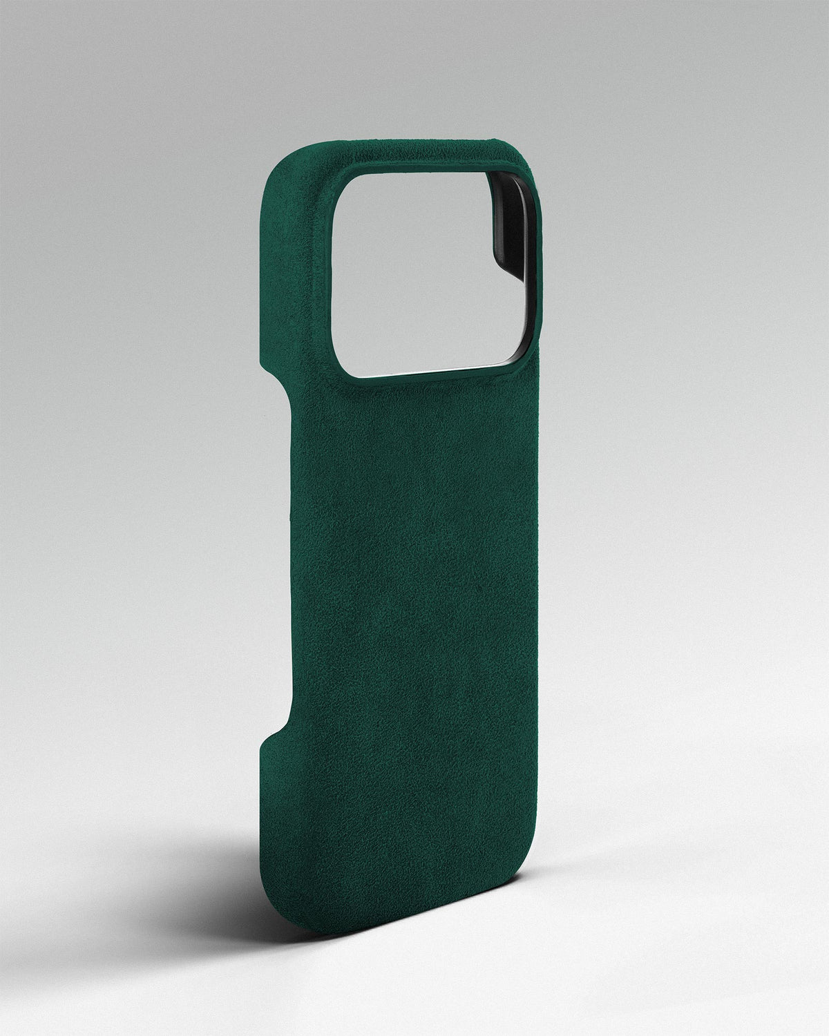 Green Alcantara Case for iPhone 18 Pro