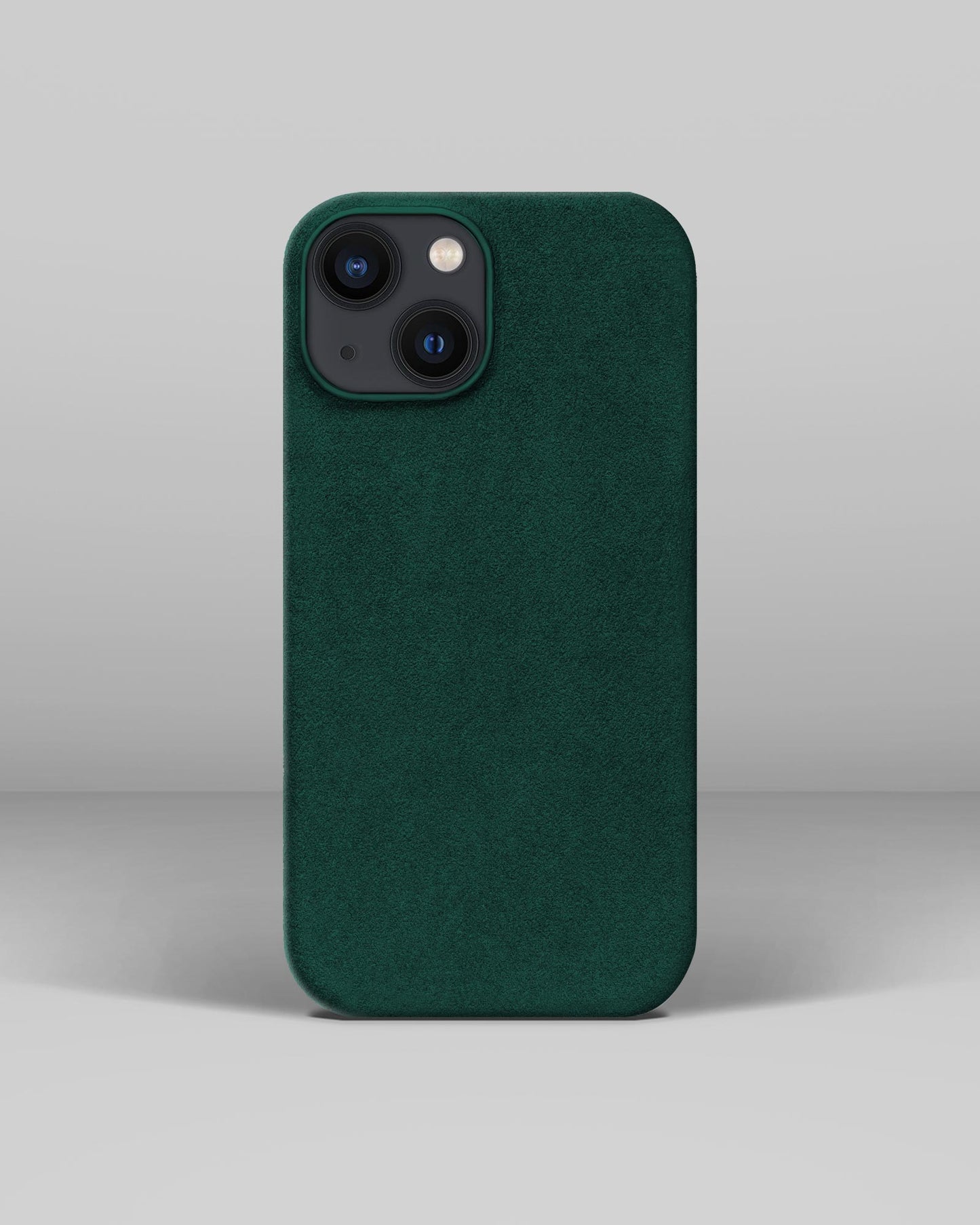 Green Alcantara Case for iPhone 13 mini