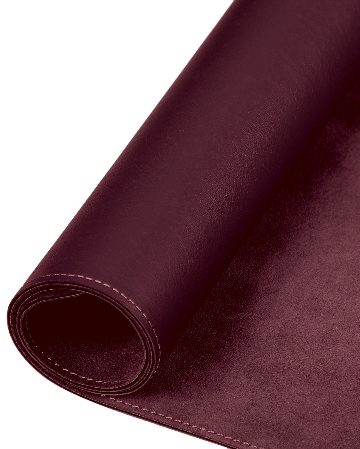 Burgundy Alcantara Leather Desk Pad