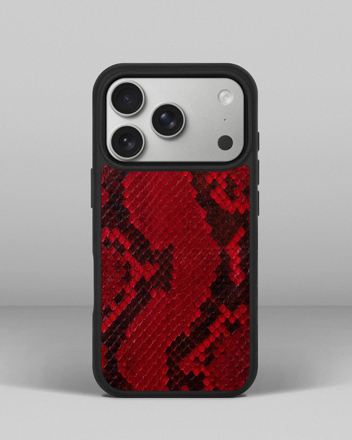 Red Python Skin Sport Case for iPhone 18 Pro