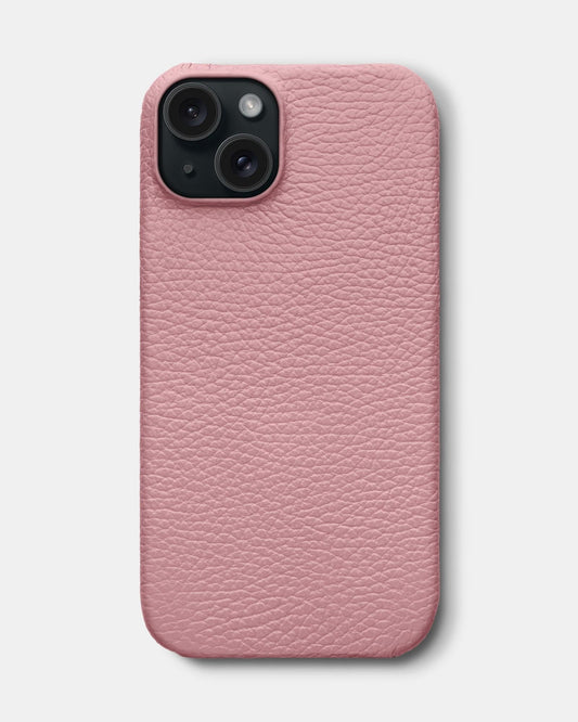 Pink Leather Case for iPhone 16 Plus
