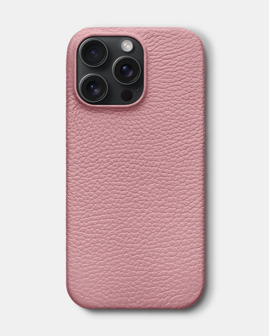 Pink Leather Case for iPhone 16 Pro Max