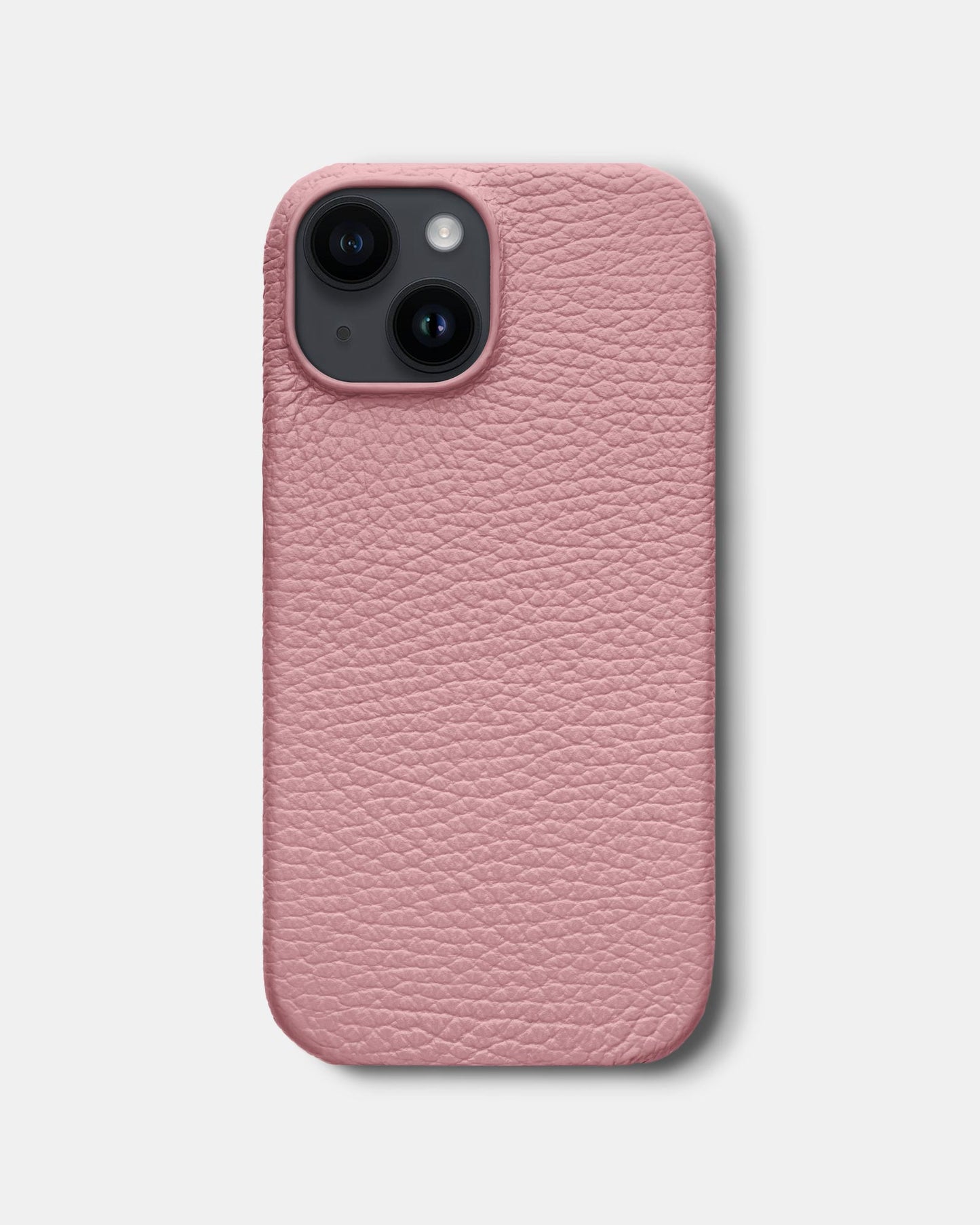 Pink Leather Case for iPhone 14