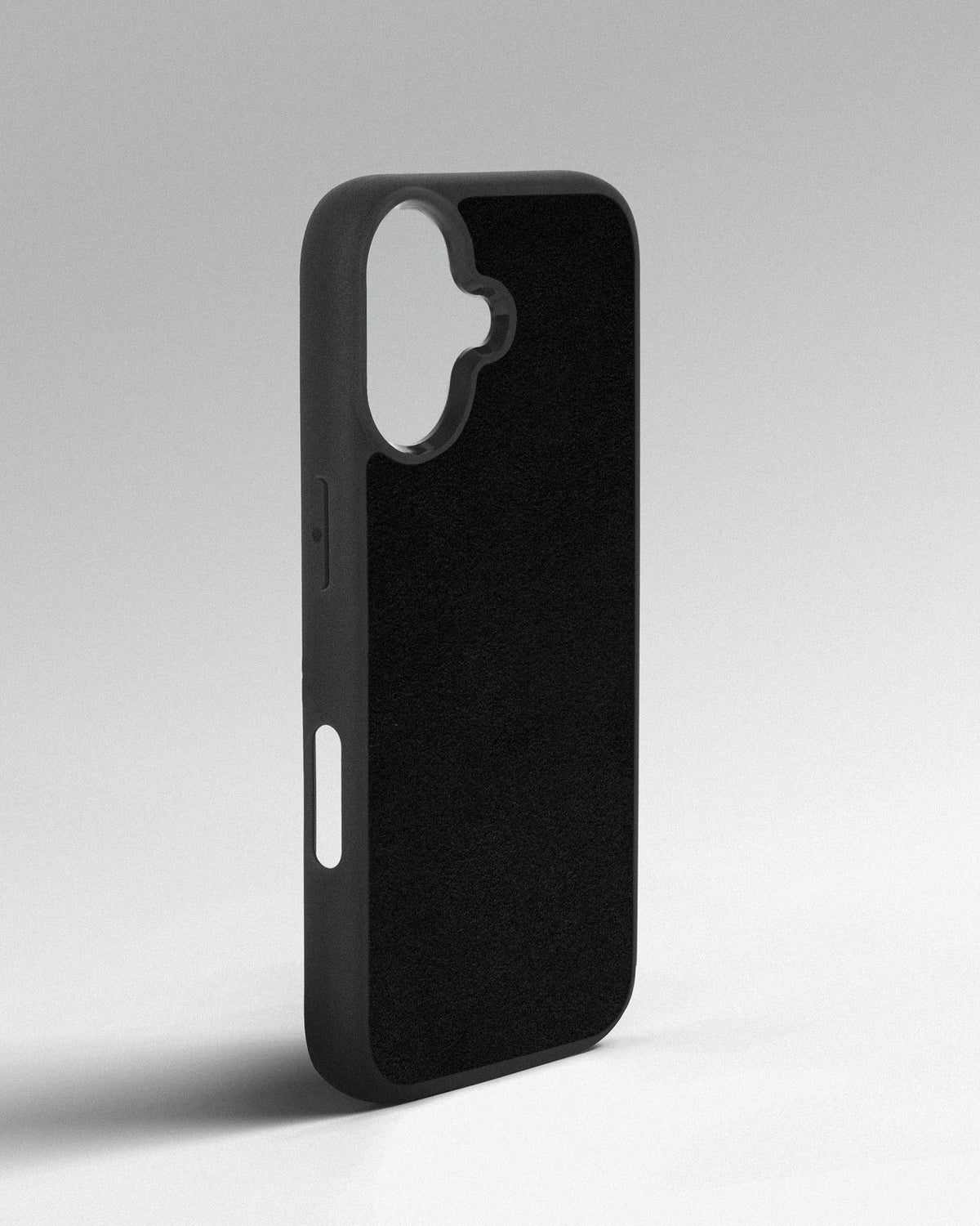 Smooth Black Leather Sport Case for iPhone 17