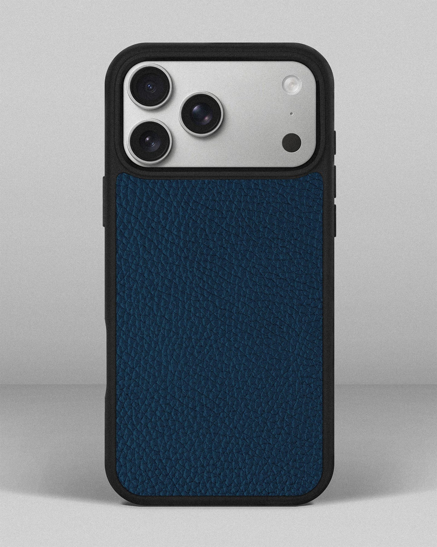 Navy Blue Leather Sport Case for iPhone 17 Pro Max