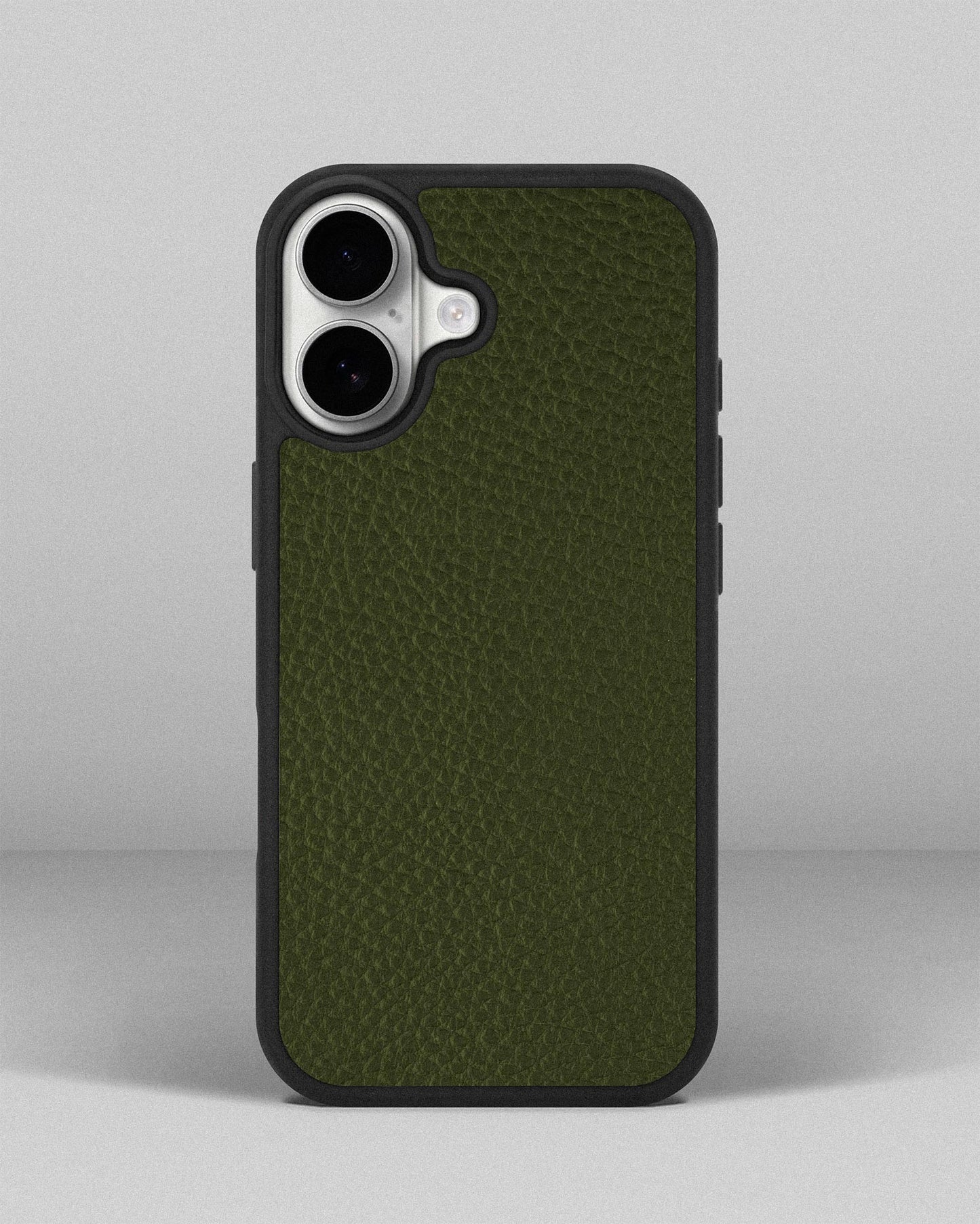 Dark Green Leather Sport Case for iPhone 17