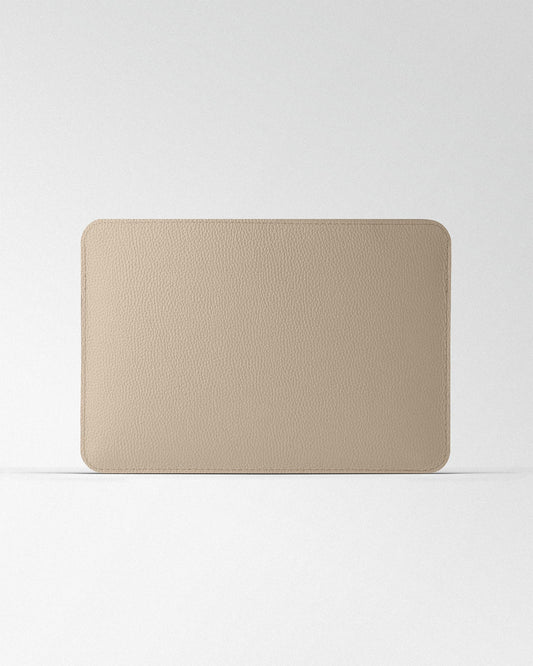 Minimalist MacBook Sleeve in Baige Floater Leather