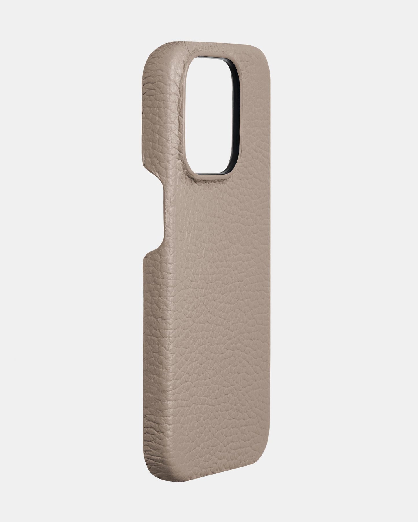 Beige Leather Case for iPhone 13 Pro