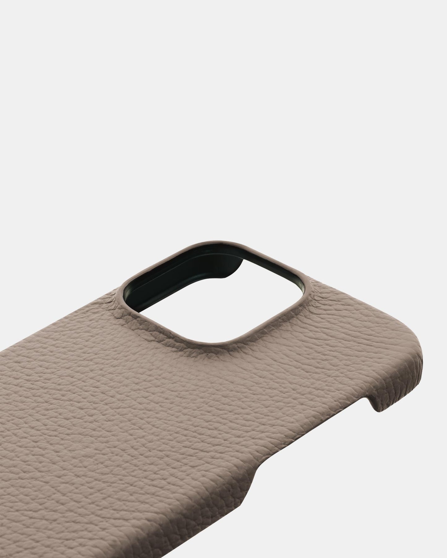 Beige Leather Case for iPhone 13 Pro