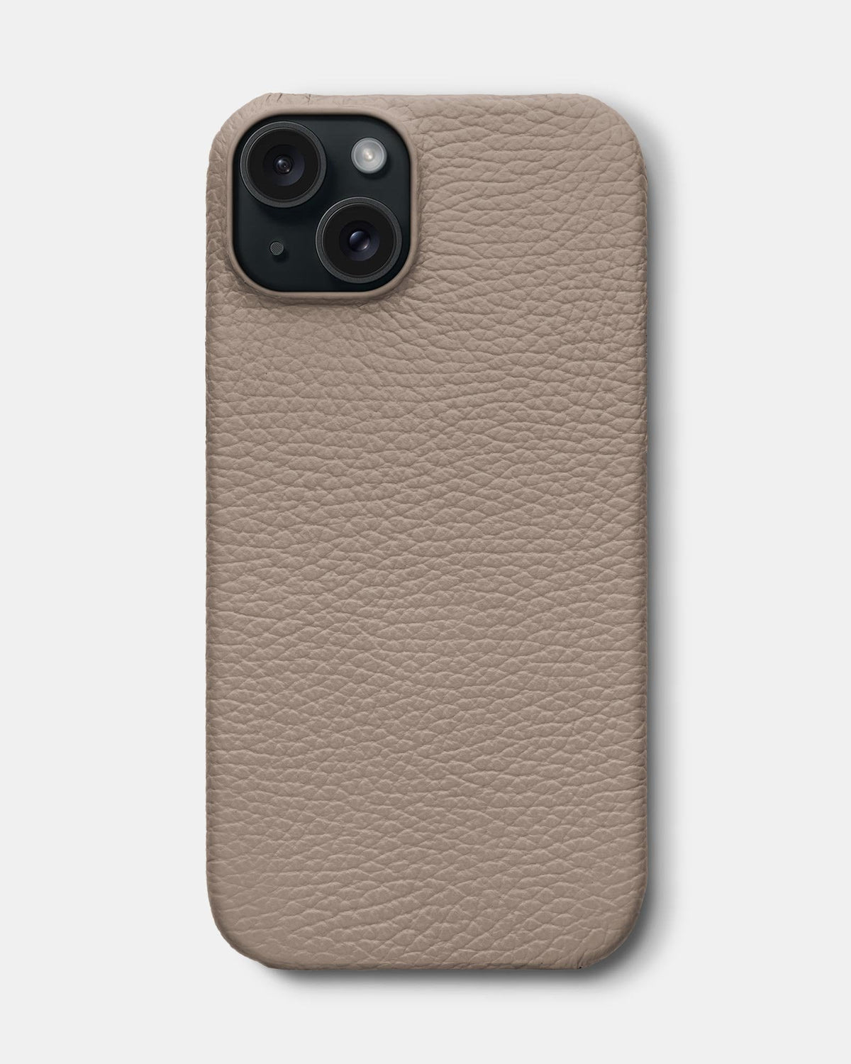 Beige Leather Case for iPhone 16 Plus