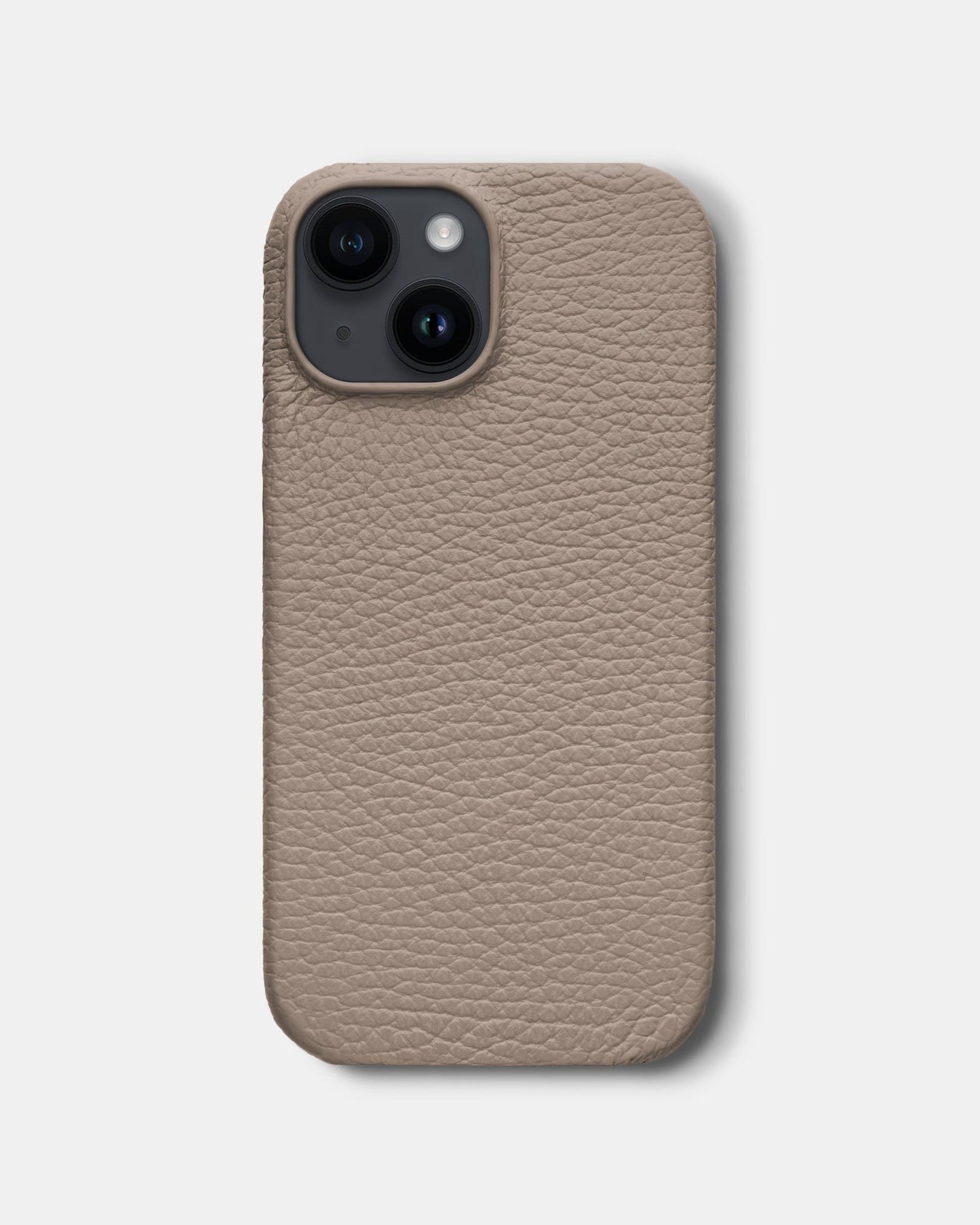 Beige Leather Case for iPhone 14