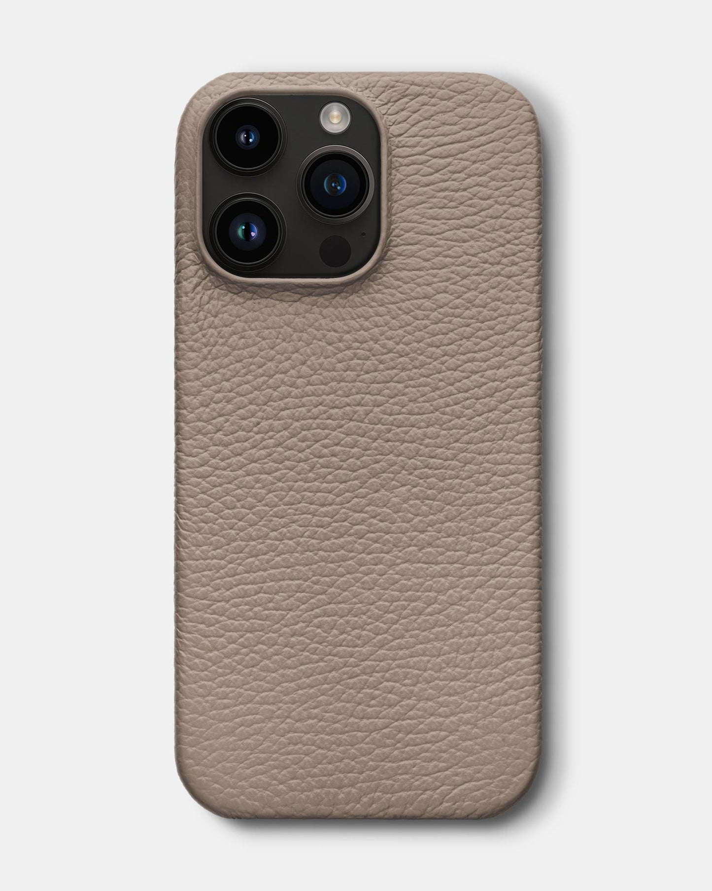 Beige Leather Case for iPhone 14 Pro Max