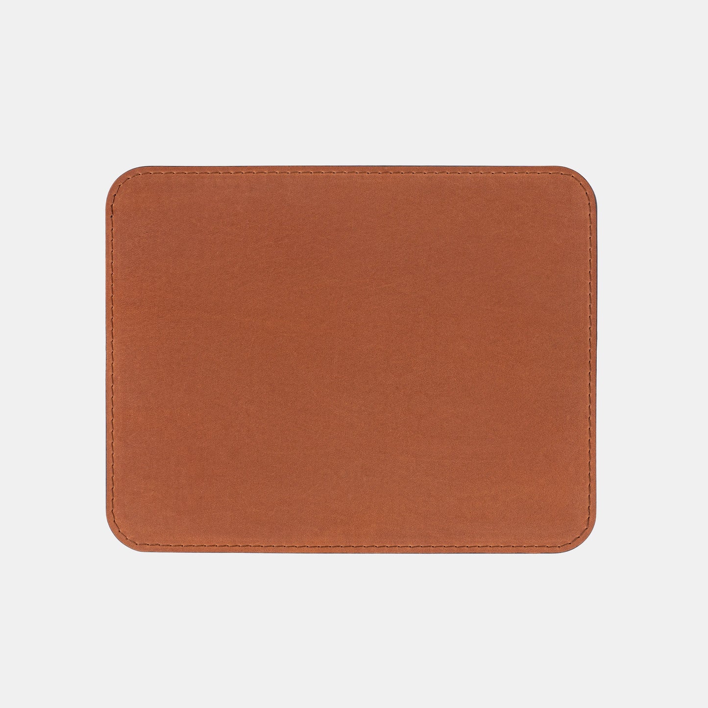 Ginger Crazy Horse Leather Mouse Pad