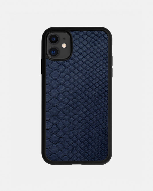 Темно-синій спортивний чохол Python Skin для iPhone 11