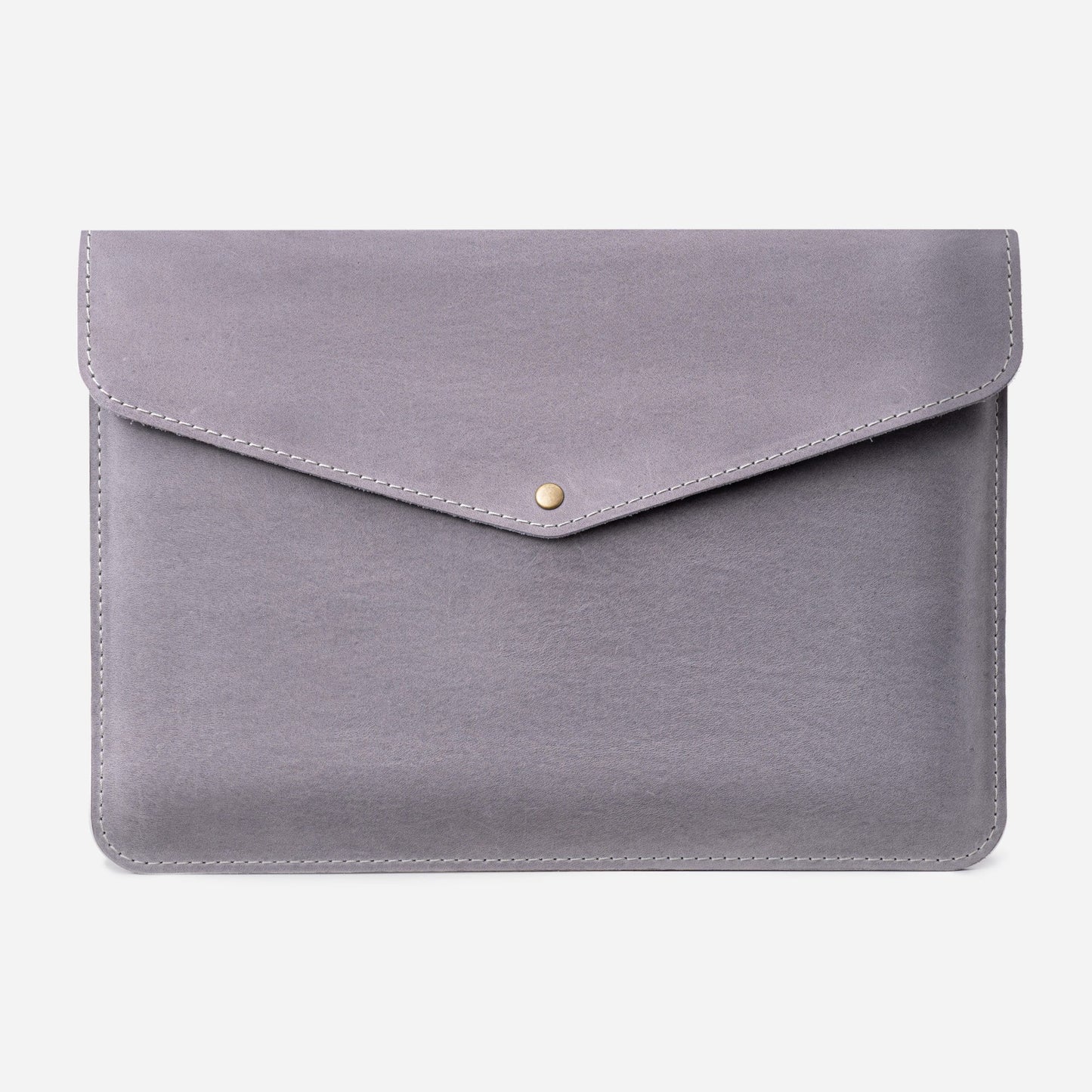 Grey Crazy Horse Leather MacBook 14 Pro Case