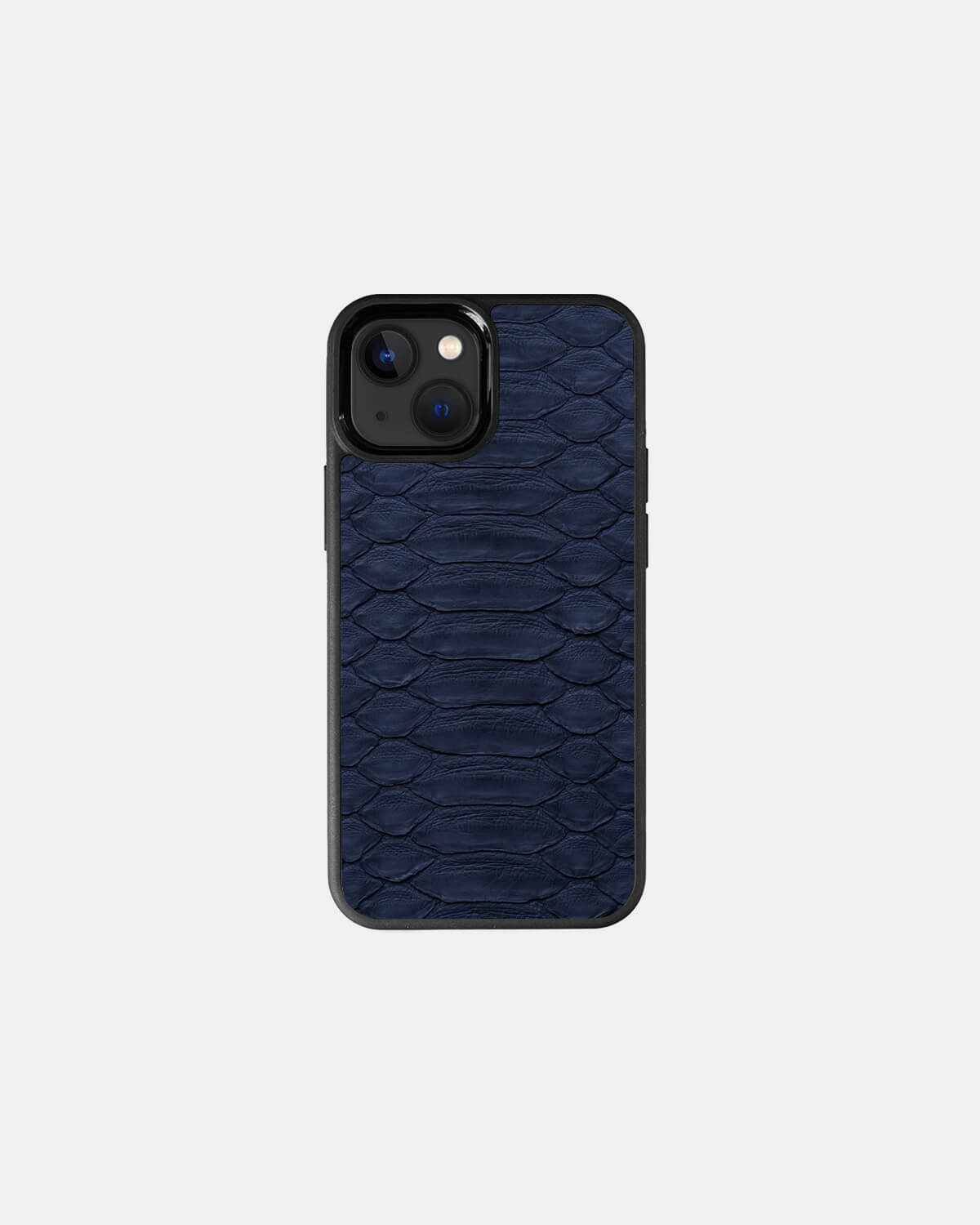 Navy blue Python Leather Sport Case for iPhone 13 Mini