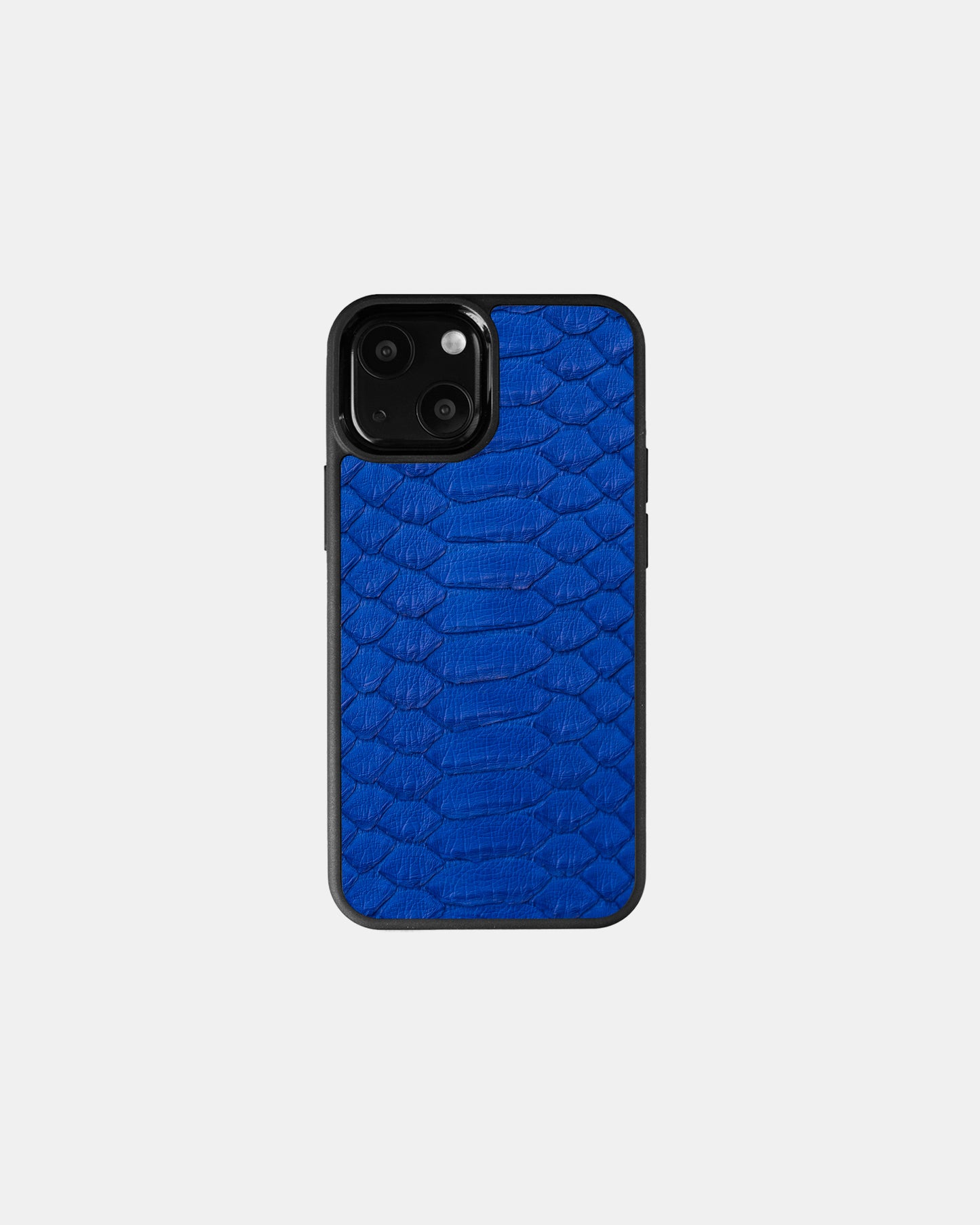 Blue Python Leather Sport Case for iPhone 13 Mini