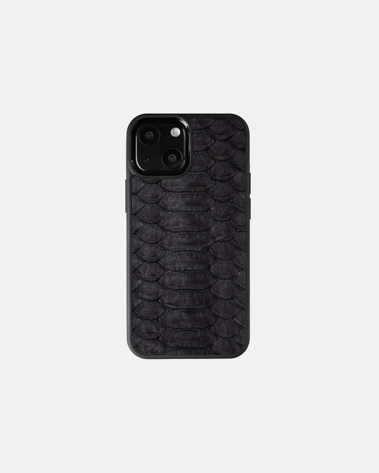 Black Python Leather Sport Case for iPhone 13 Mini