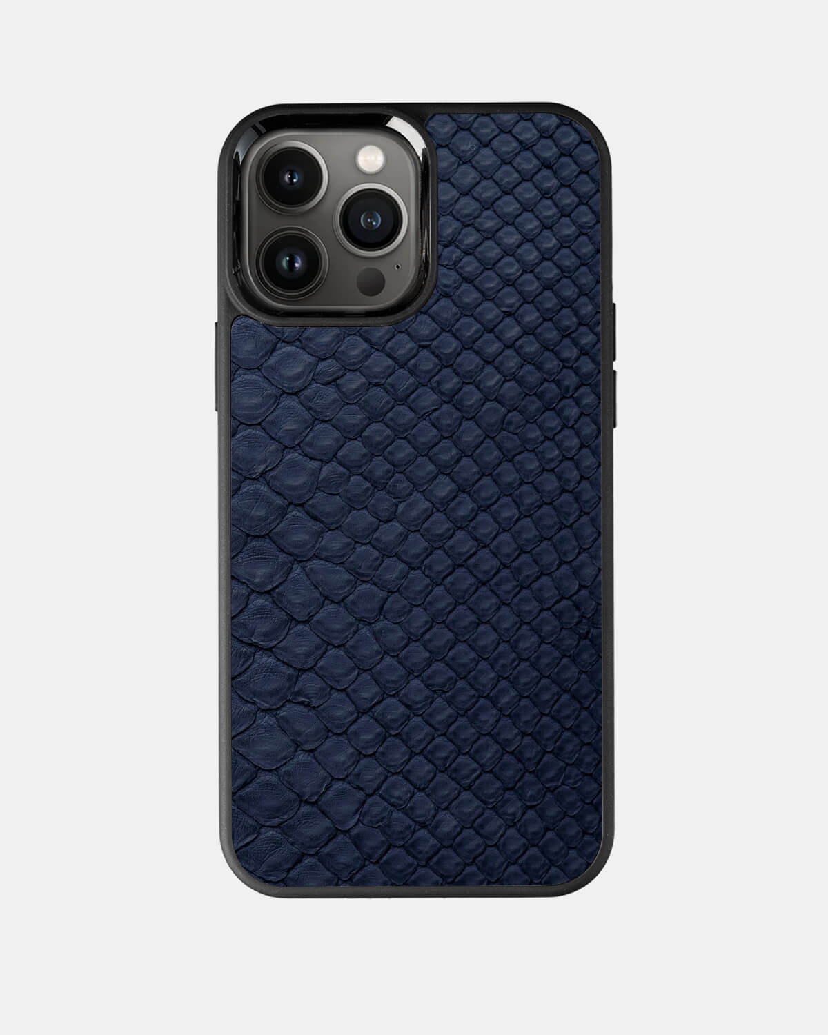 Dark blue Python Skin Sport Case for iPhone 13 Pro Max