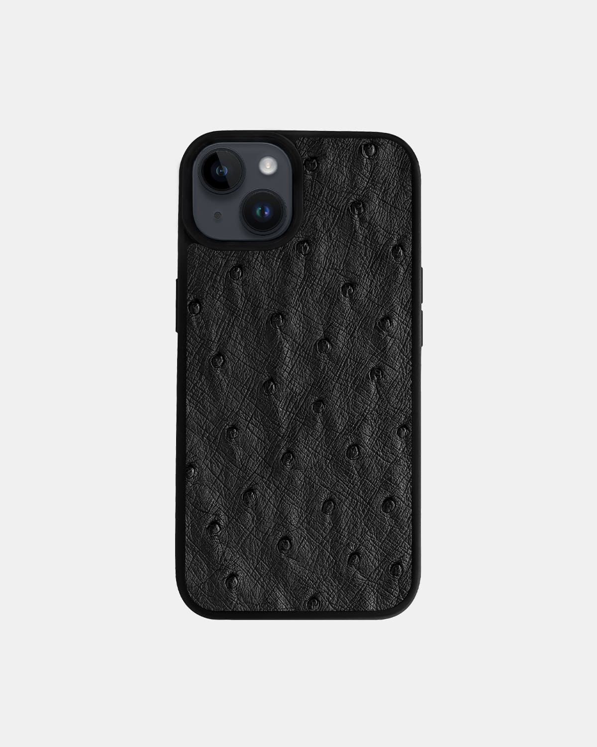 Black Ostrich Sport Case for iPhone 14