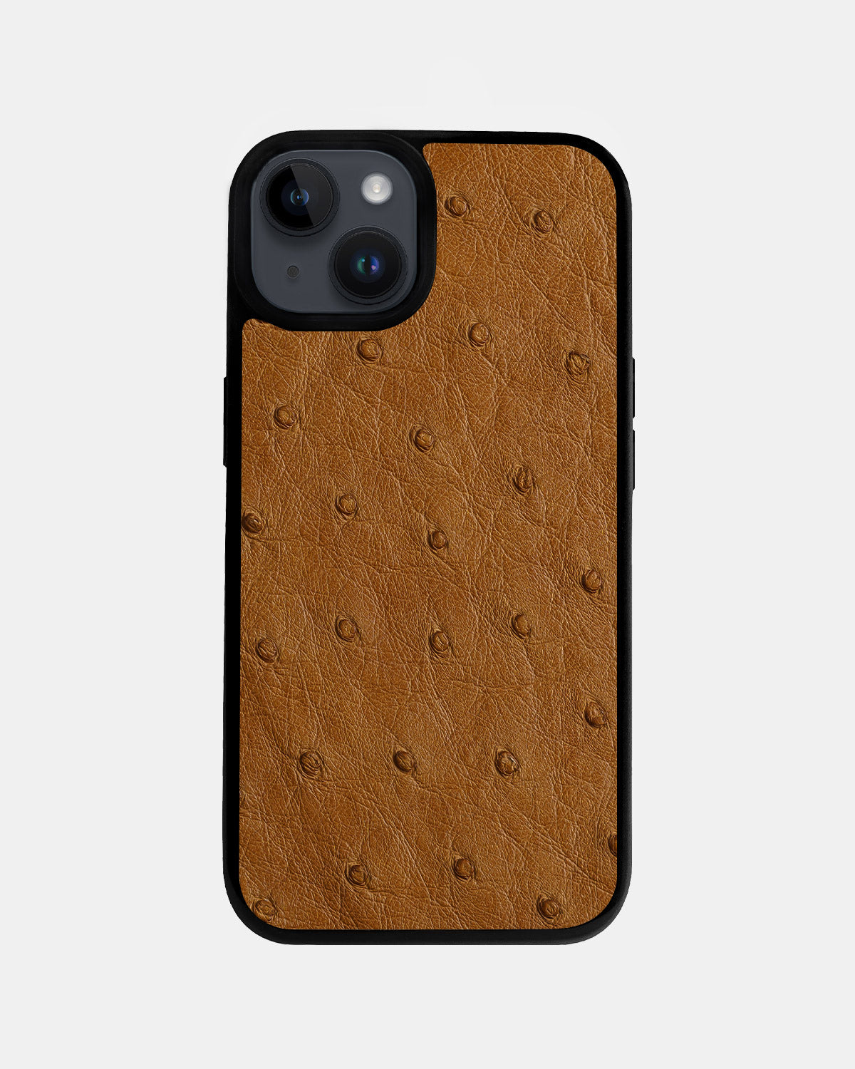 Light brown Ostrich Sport Case for iPhone 14 Plus