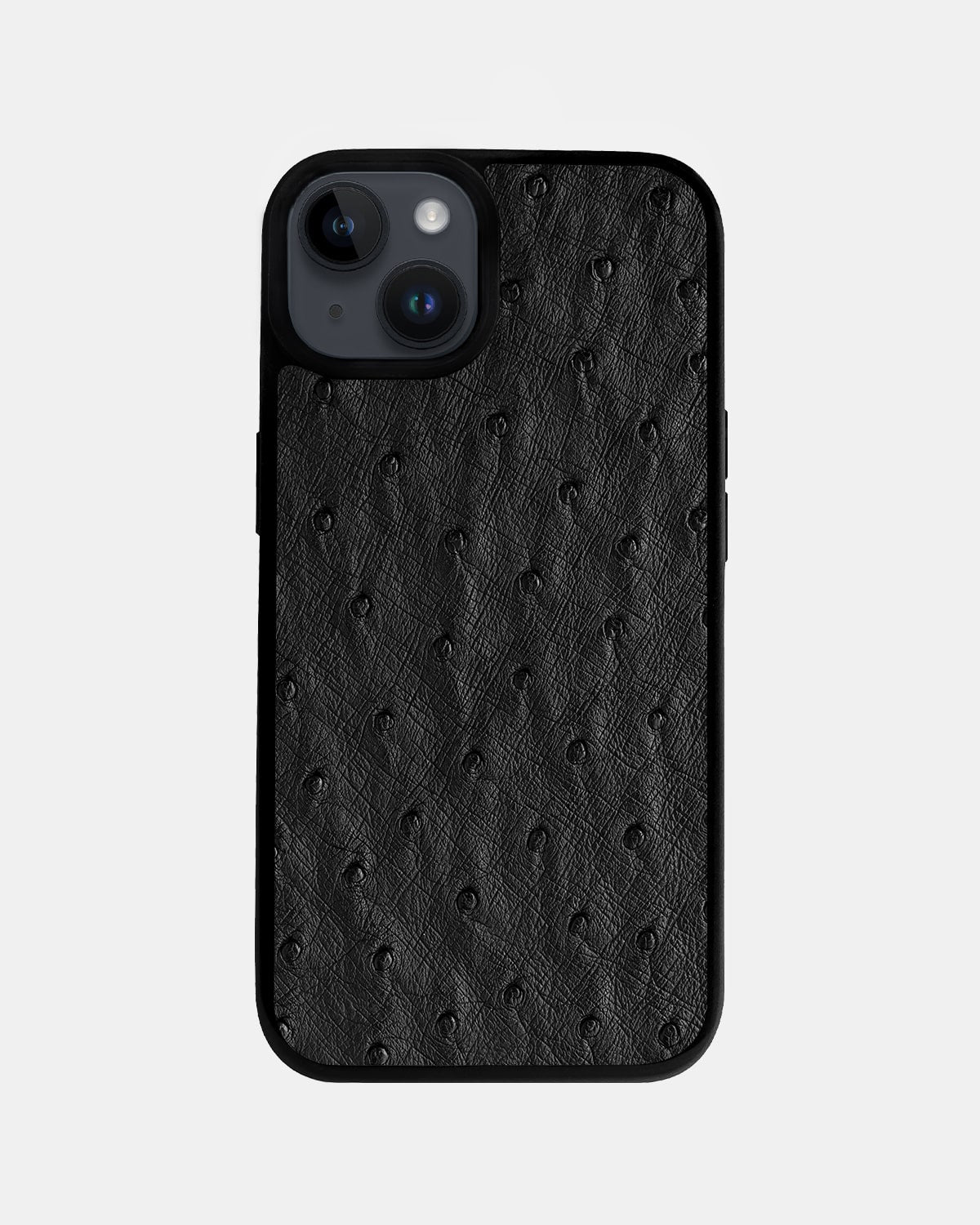 Black Ostrich Sport Case for iPhone 14 Plus