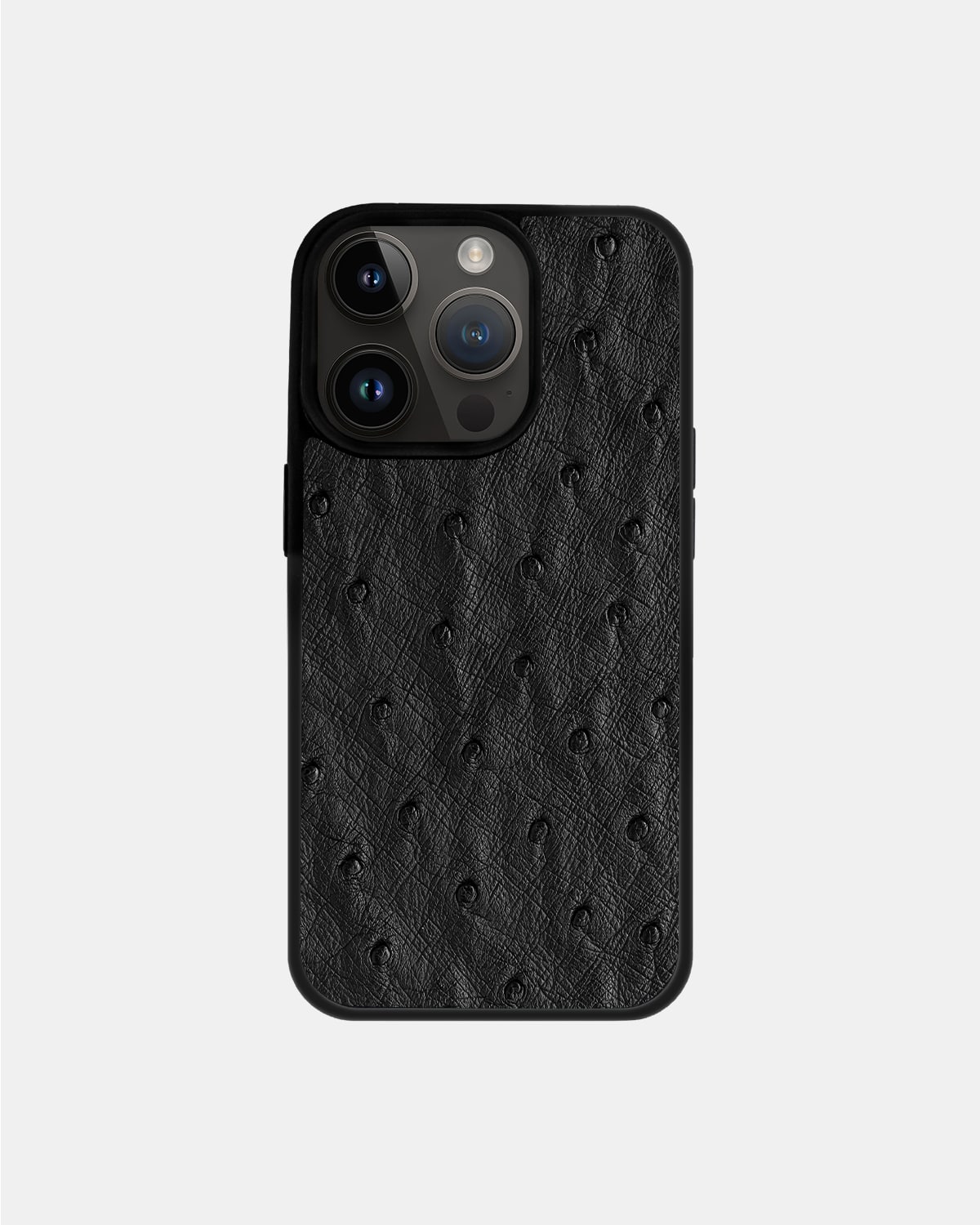 Black Ostrich Sport Case for iPhone 14 Pro