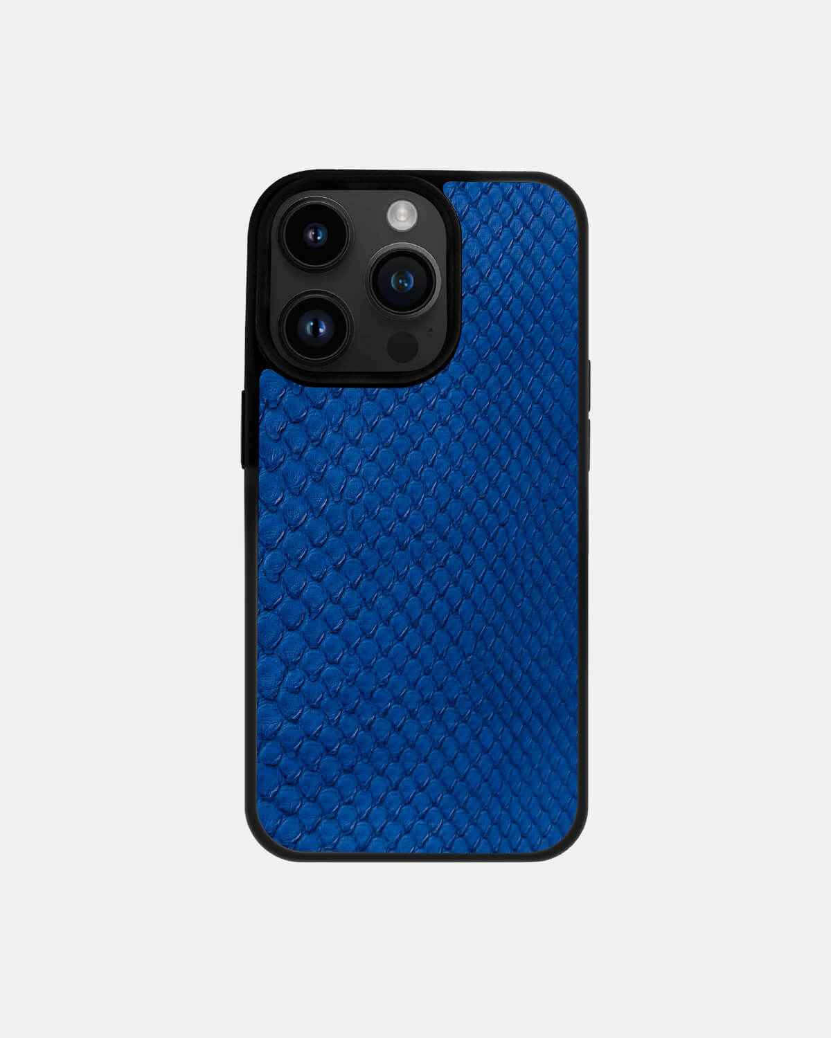 Blue Python Skin Sport Case for iPhone 14 Pro