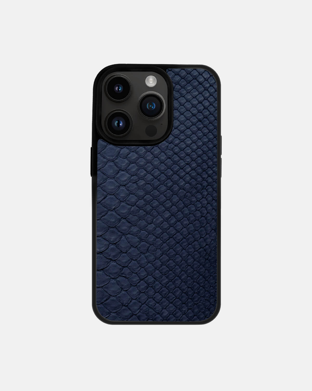 Dark blue Python Skin Sport Case for iPhone 14 Pro