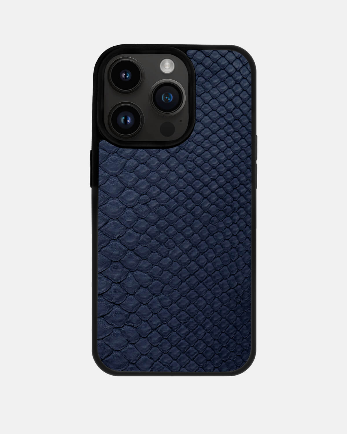 Dark blue Python Skin Sport Case for iPhone 14 Pro Max