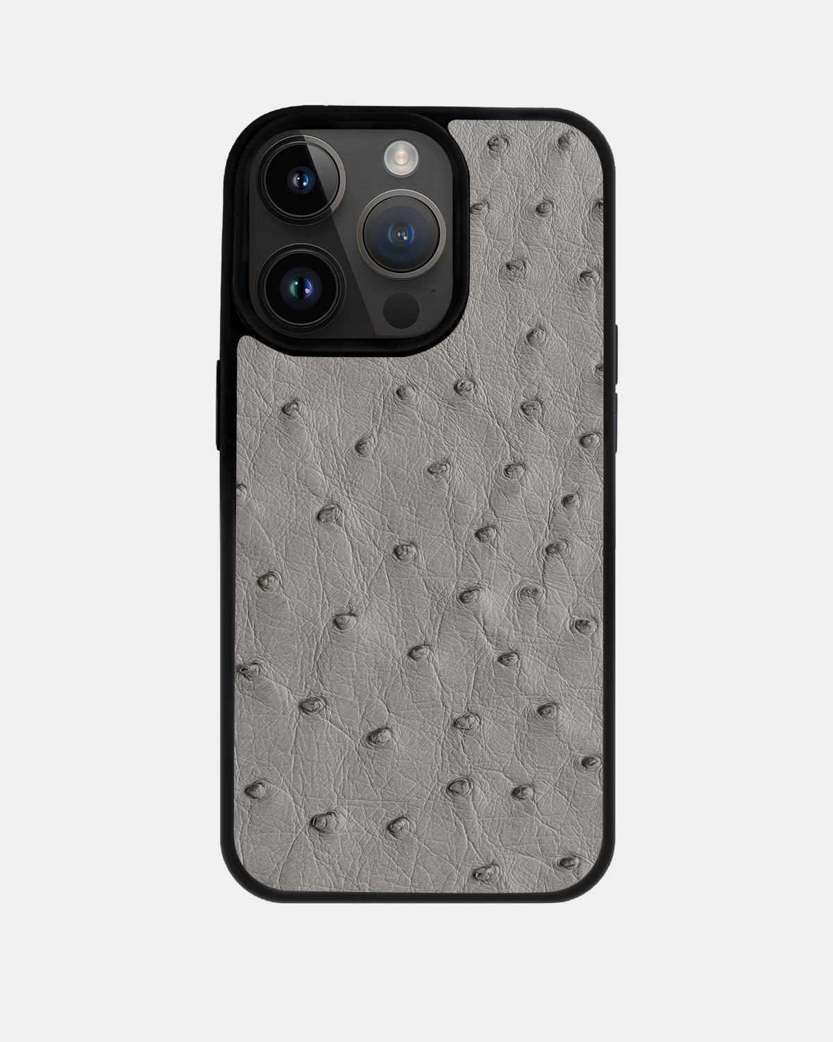 Gray Ostrich Sport Case for iPhone 14 Pro Max