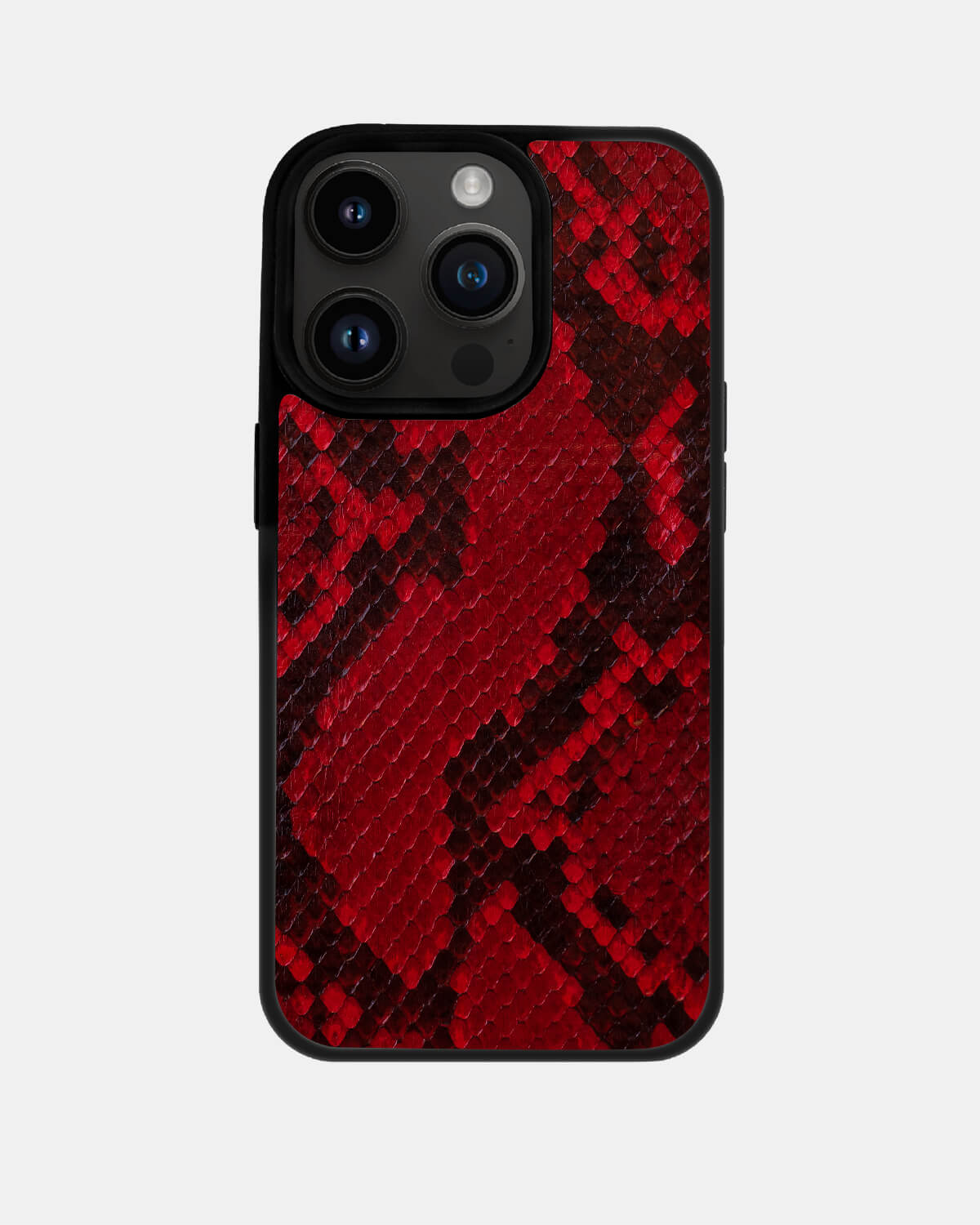 Red Python Skin Sport Case for iPhone 14 Pro Max