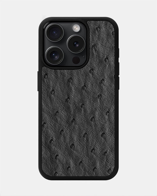 Dark gray Ostrich Sport Case for iPhone 15 Pro Max